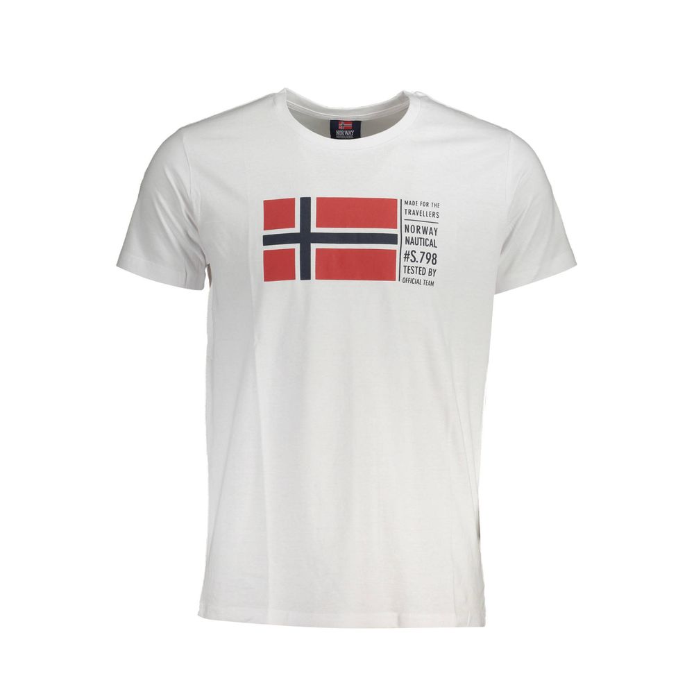 Norway 1963 Bianco Cotton Men T-Shirt | Regal Royce