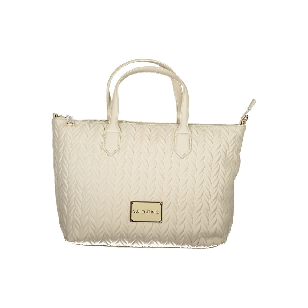 Mario Valentino White Polyurethane Women Handbag | Regal Royce