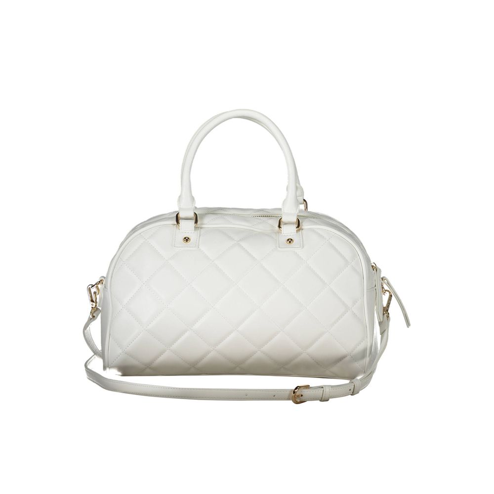 Mario Valentino Bianco Polyurethane Women Handbag | Regal Royce