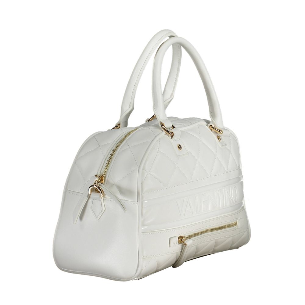 Mario Valentino Bianco Polyurethane Women Handbag | Regal Royce
