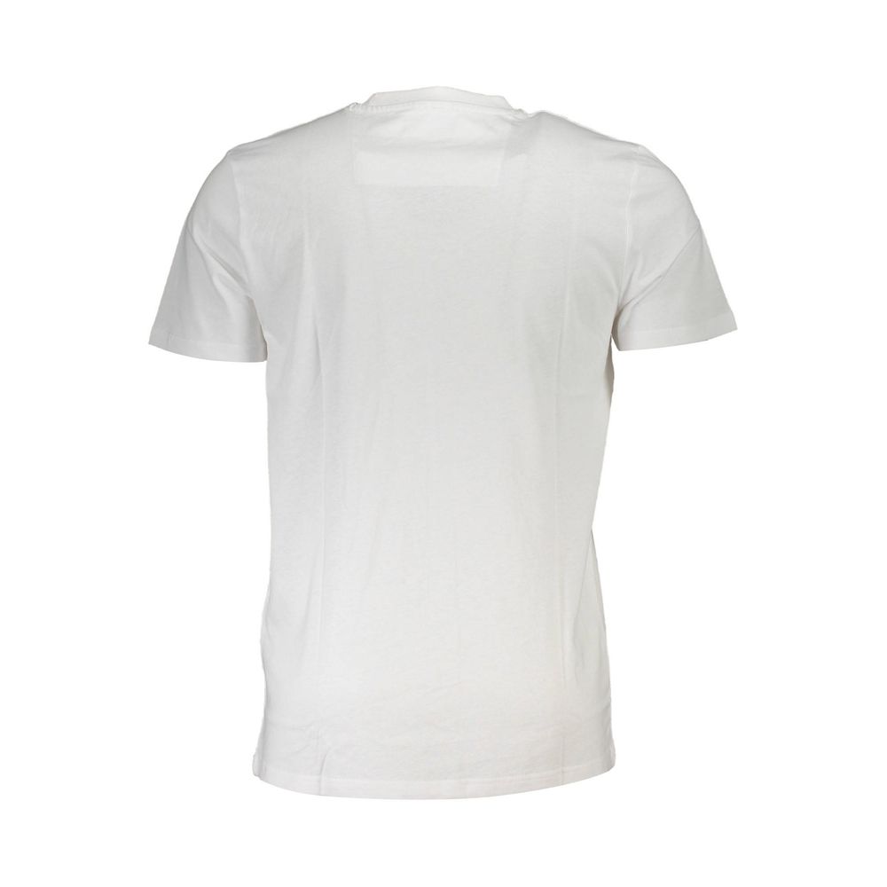 Cavalli Class Bianco Cotton Men T-Shirt | Regal Royce
