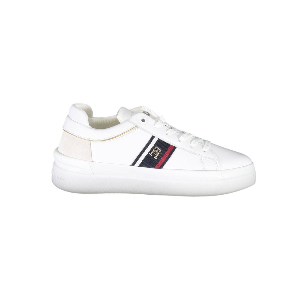 Tommy Hilfiger Bianco Polyester Women Sneaker | Regal Royce
