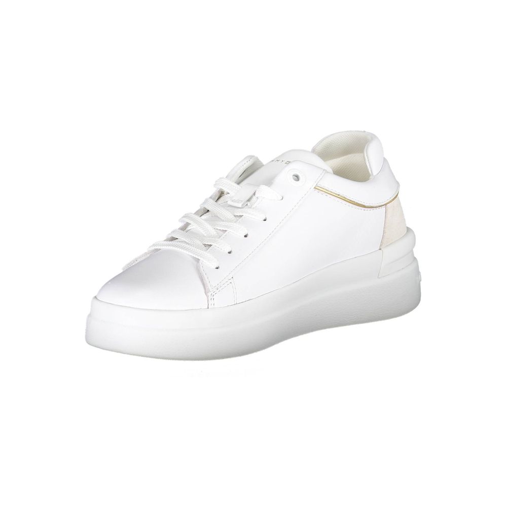 Tommy Hilfiger Bianco Polyester Women Sneaker | Regal Royce
