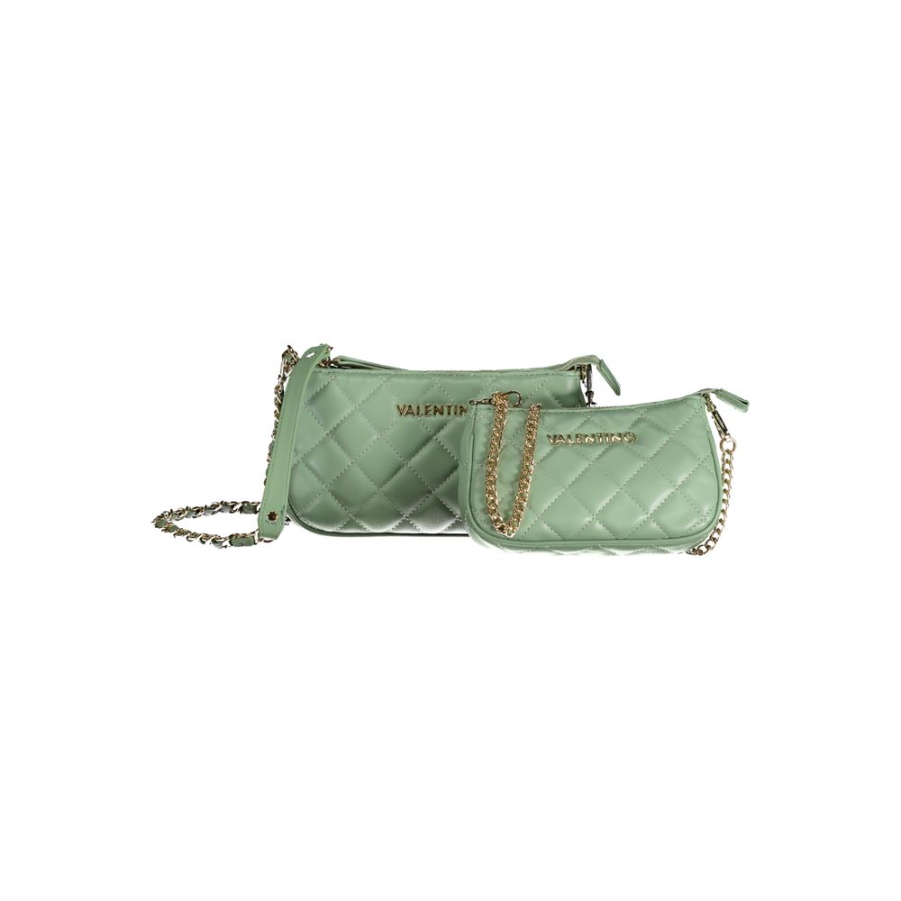 Mario Valentino Verde Polyurethane Women's Handbag | Regal Royce