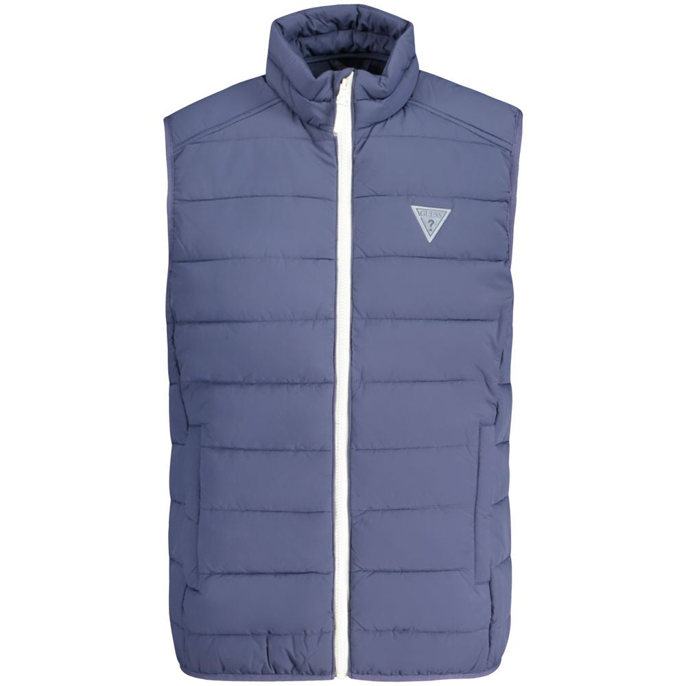 Guess Jeans Blue Spandex Men Jacket | Regal Royce