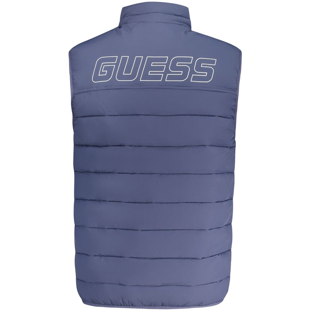 Guess Jeans Blue Spandex Men Jacket | Regal Royce