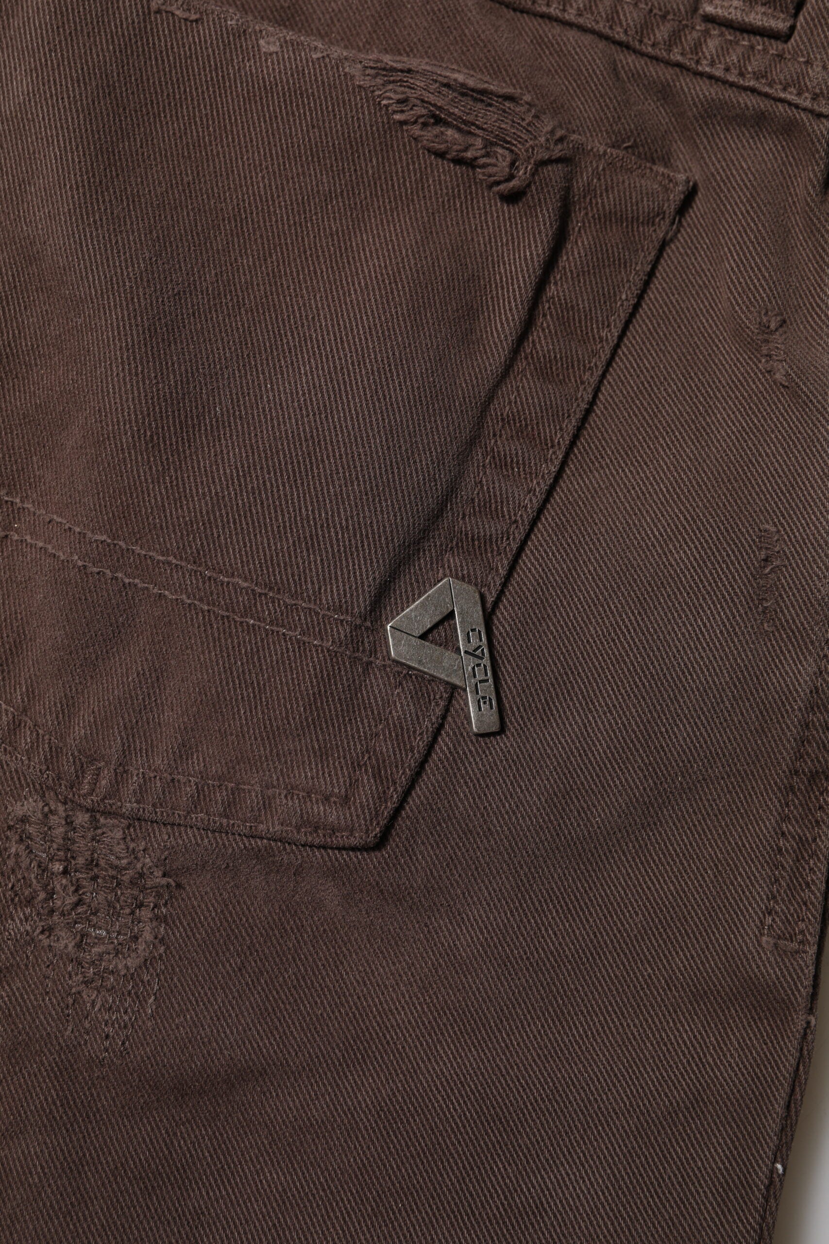 CYCLE Brown Cotton Low Waist Skinny Casual Jeans | Regal Royce