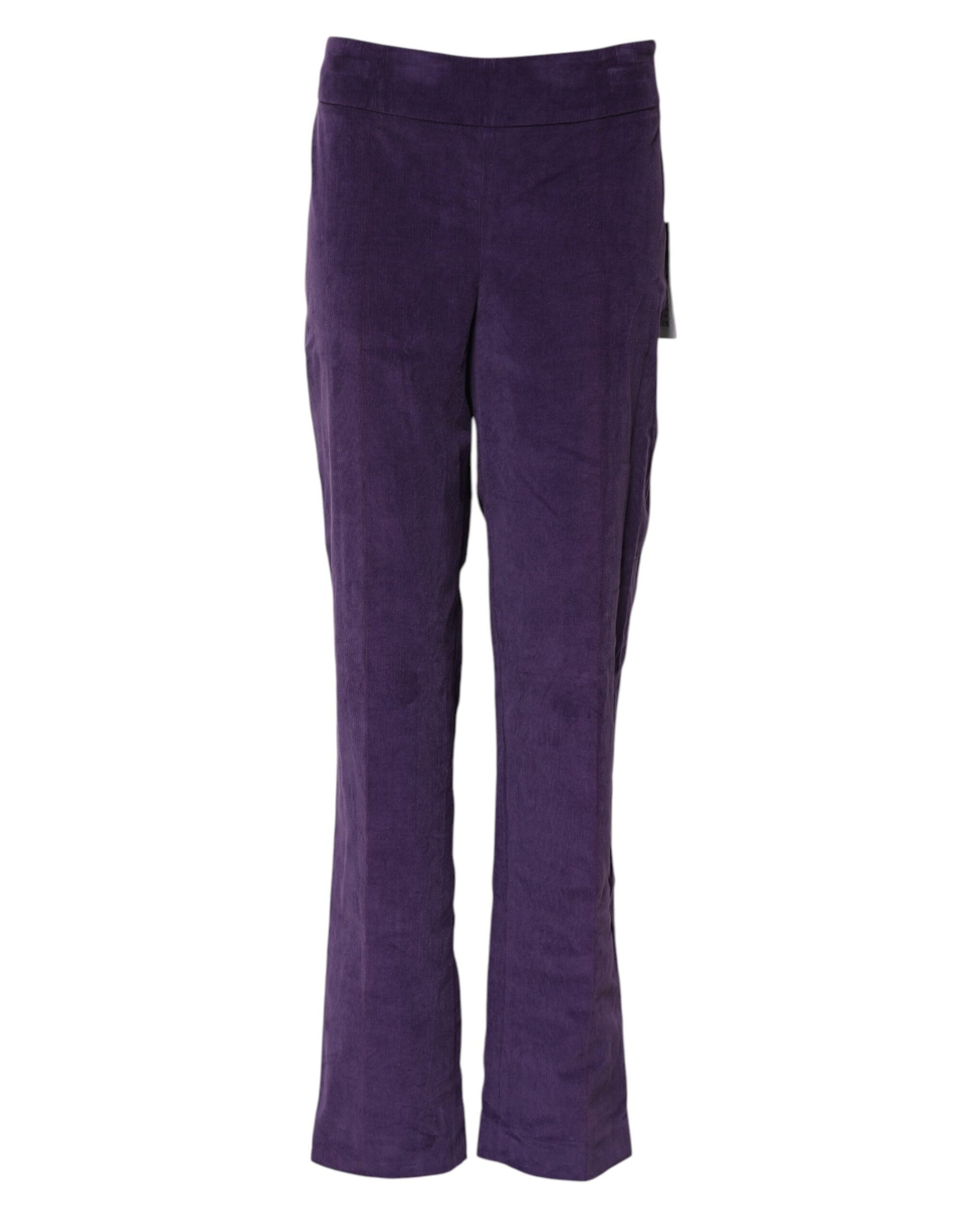 BENCIVENGA Purple High Waisted Flared Pants | Regal Royce