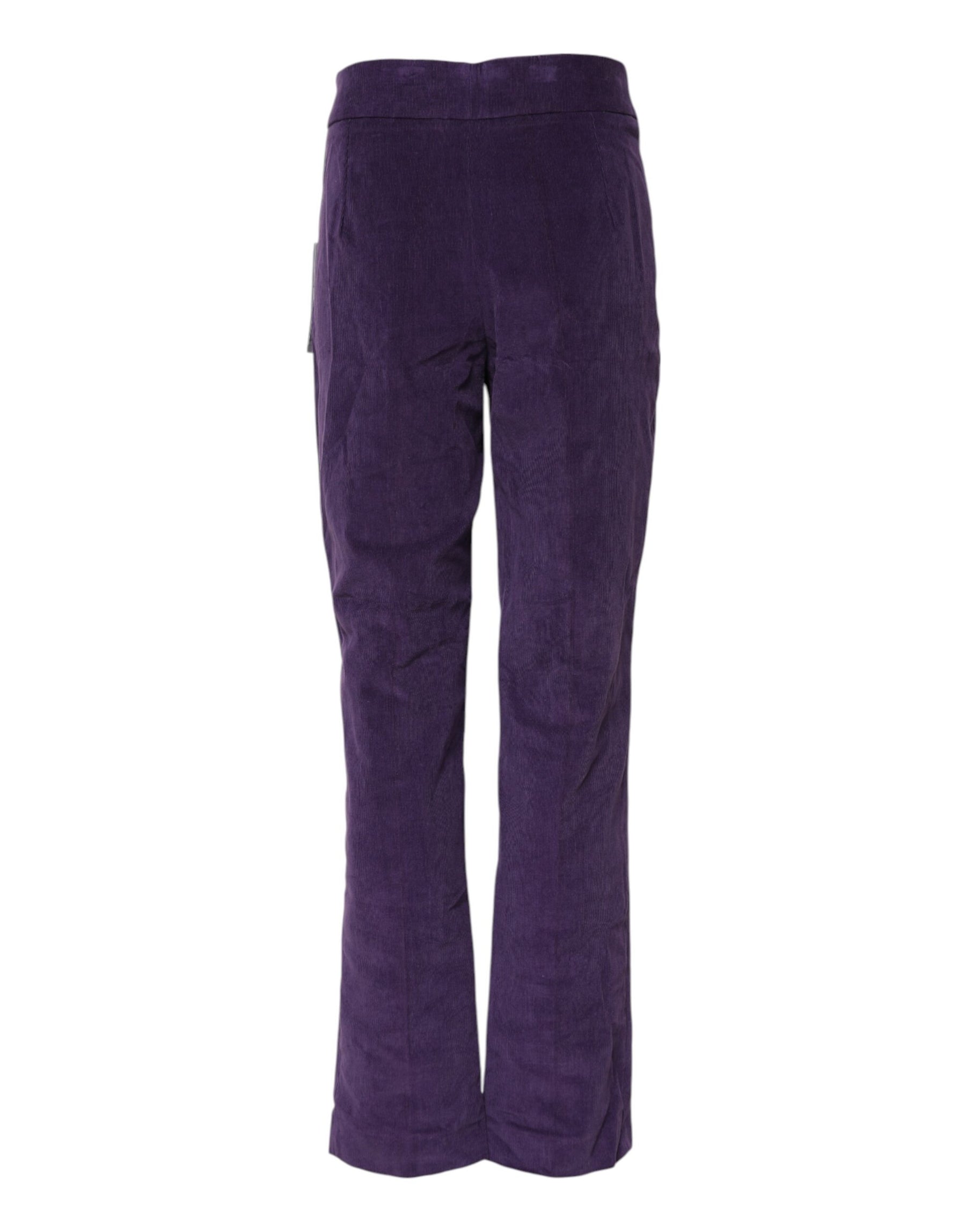 BENCIVENGA Purple High Waisted Flared Pants | Regal Royce