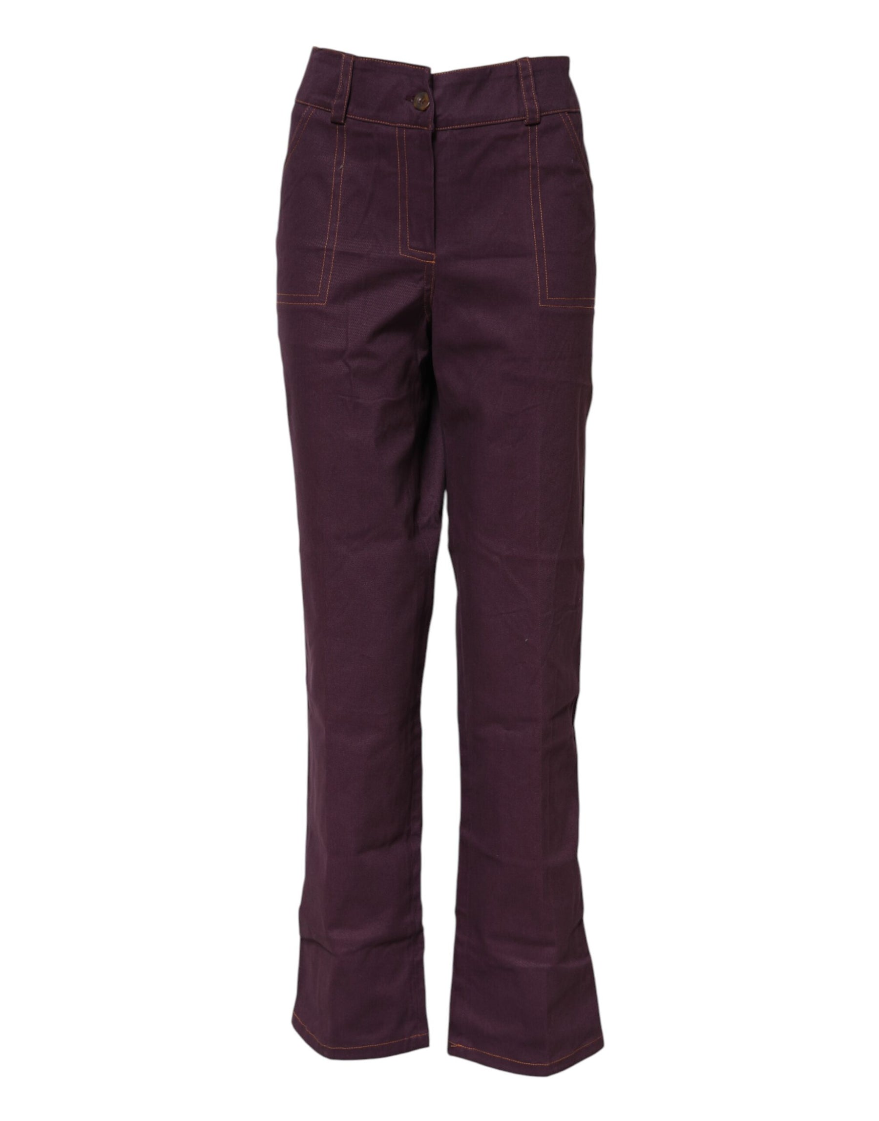 BENCIVENGA Purple High Waisted Tapered Pants | Regal Royce