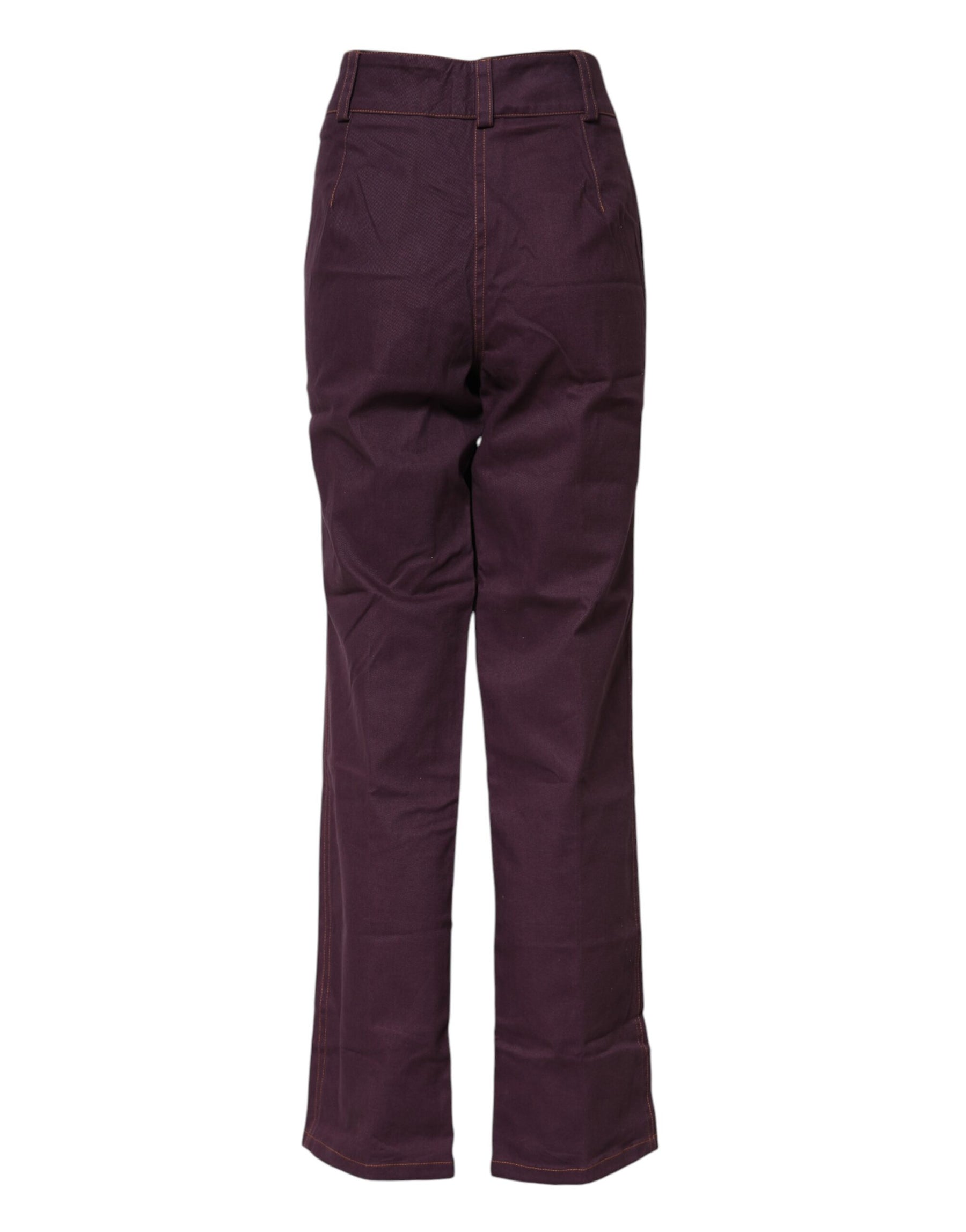 BENCIVENGA Purple High Waisted Tapered Pants | Regal Royce