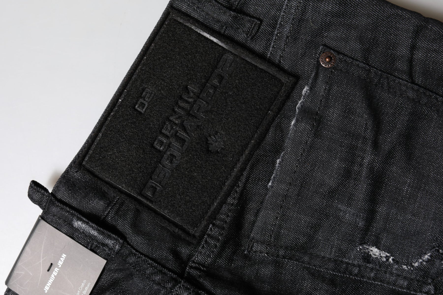 Dsquared² Black Cotton Low Waist Skinny Denim Jeans | Regal Royce