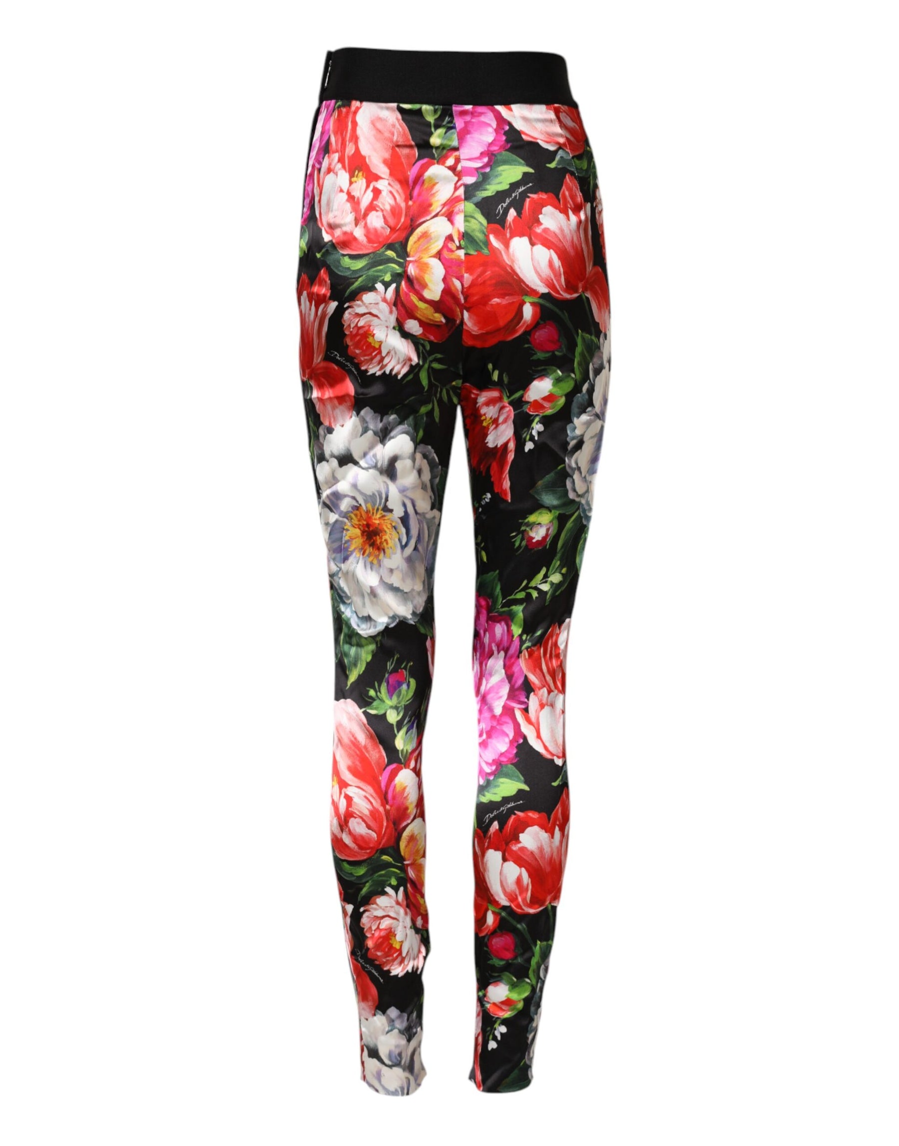Dolce & Gabbana Multicolor Floral Legging Stretch Waist Pants | Regal Royce