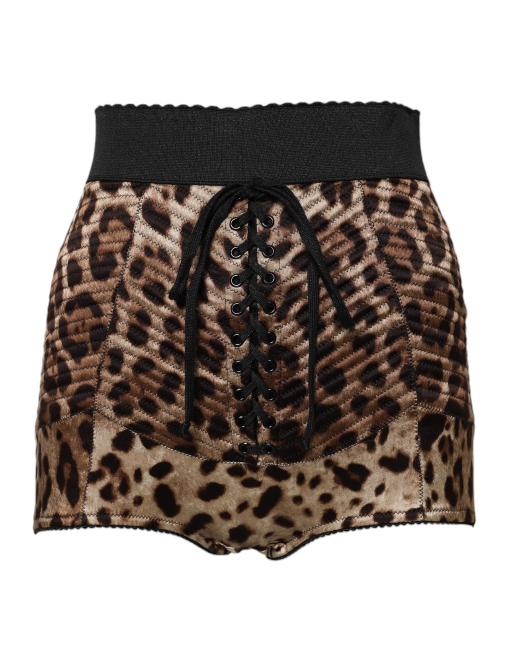 Dolce & Gabbana Brown Leopard High Waist Hot Pants Shorts | Regal Royce