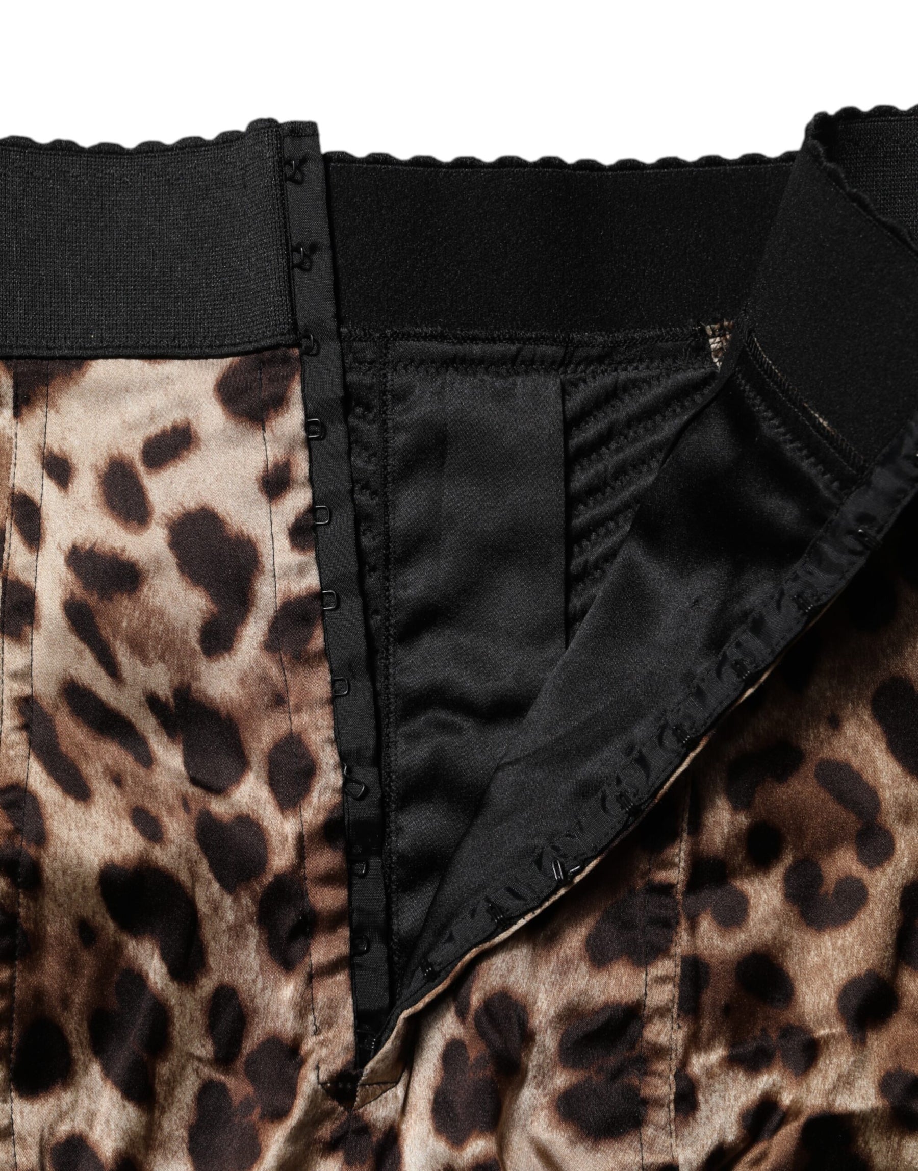 Dolce & Gabbana Brown Leopard High Waist Hot Pants Shorts | Regal Royce