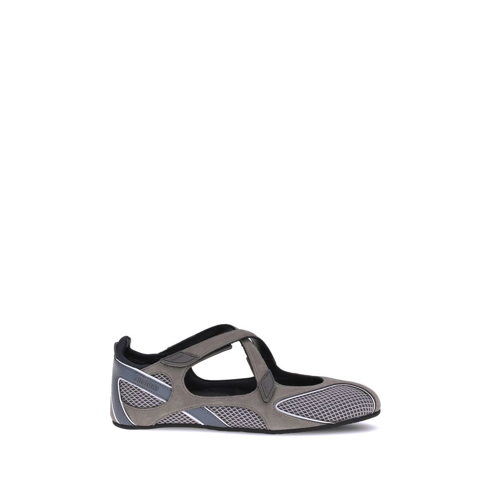 The Attico Gray Polyethylene Ballet Flats | Regal Royce