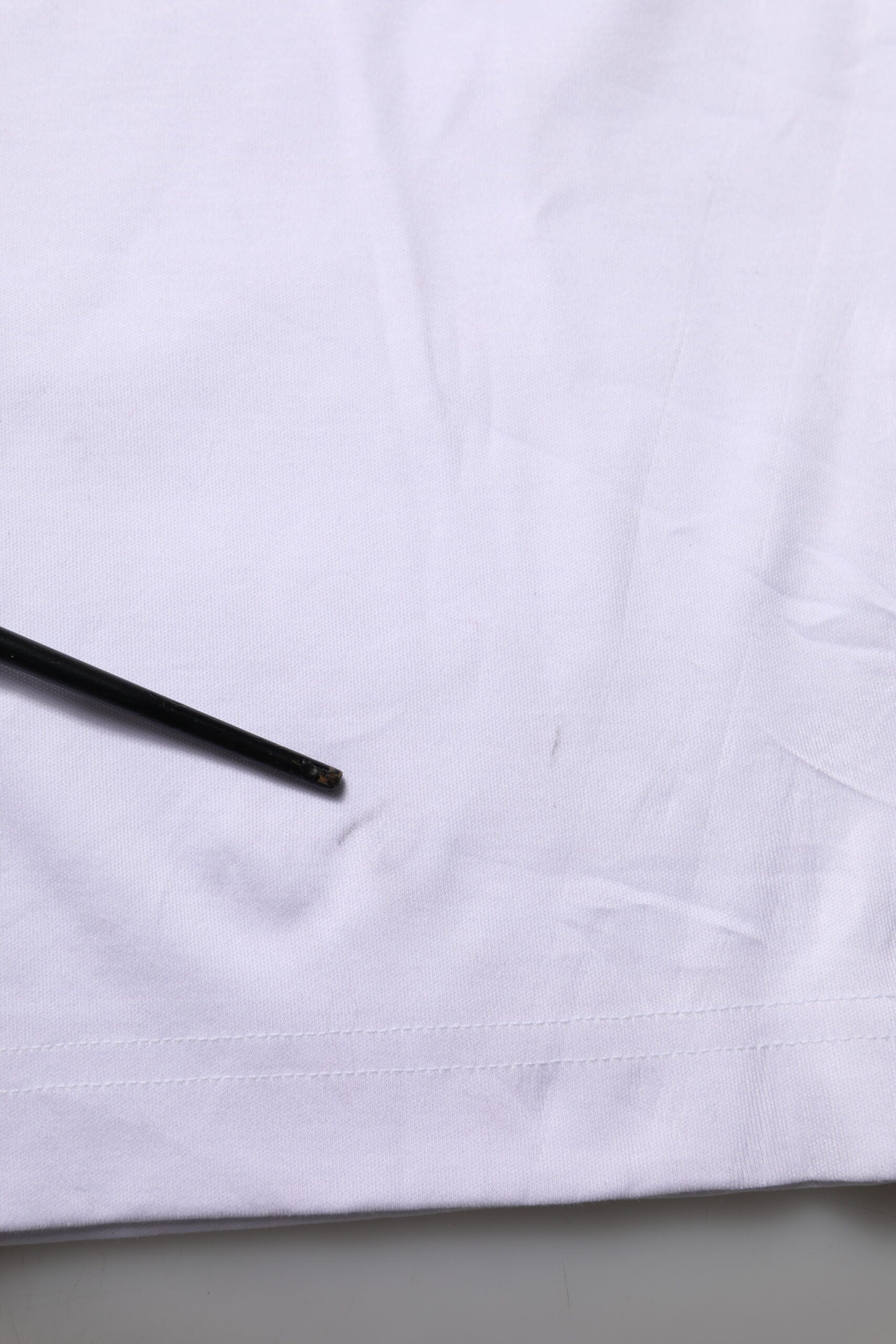 Dolce & Gabbana White Cotton Graphic Print Crew Neck T-shirt