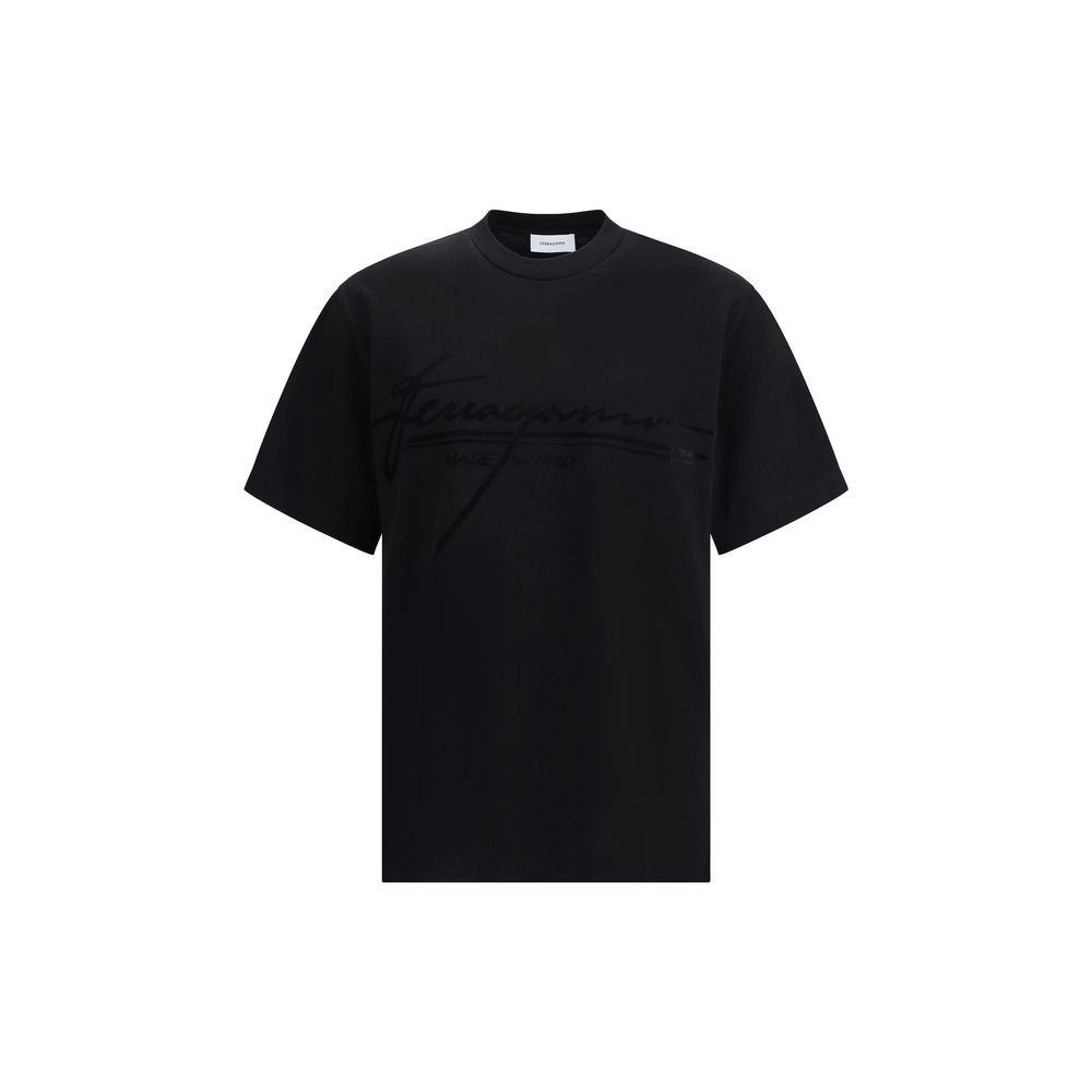 Ferragamo Black Cotton T-Shirt | Regal Royce