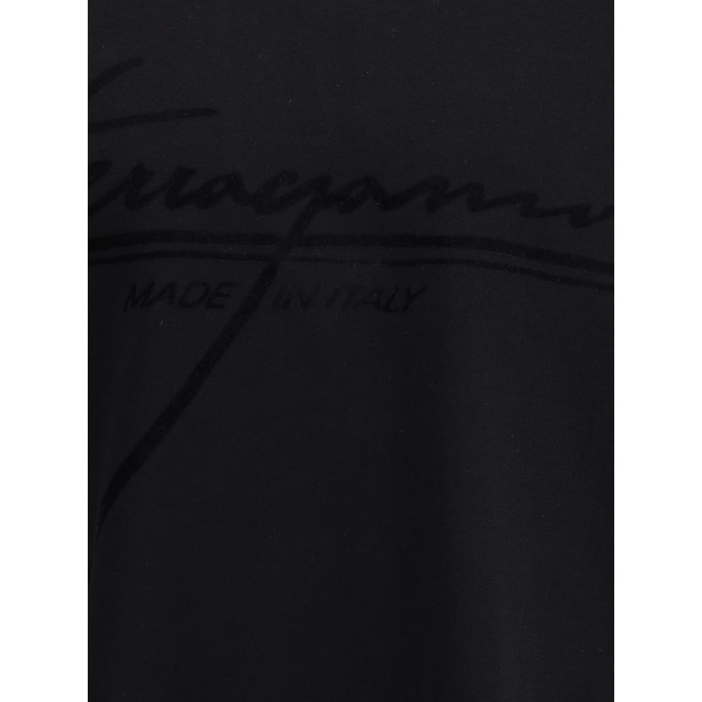 Ferragamo Black Cotton T-Shirt | Regal Royce