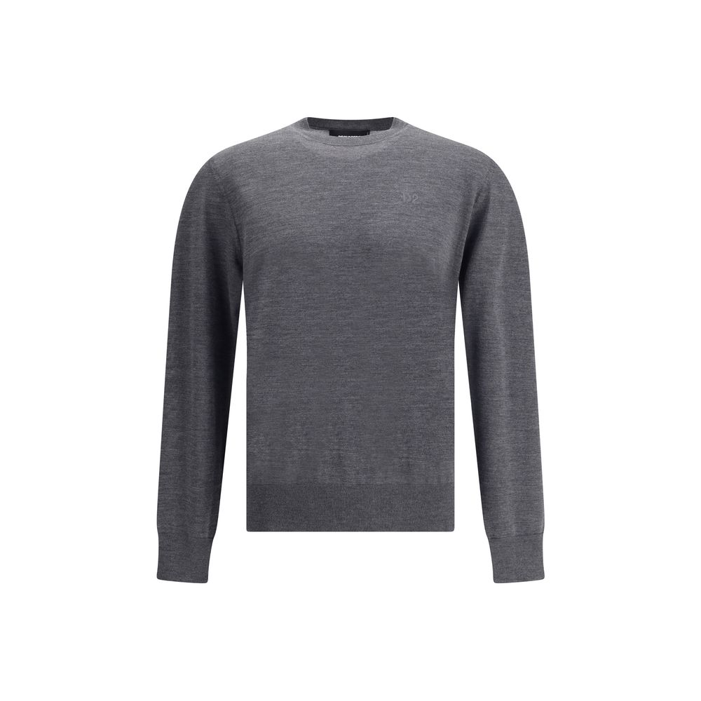 Dsquared² Gray Fleece Wool Sweatshirt | Regal Royce