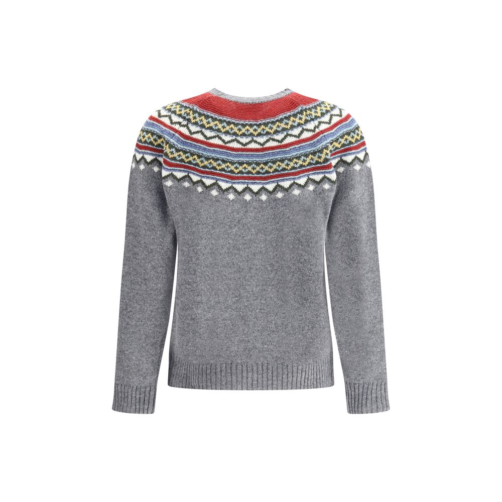 Dsquared² Gray Fleece Wool Sweatshirt | Regal Royce
