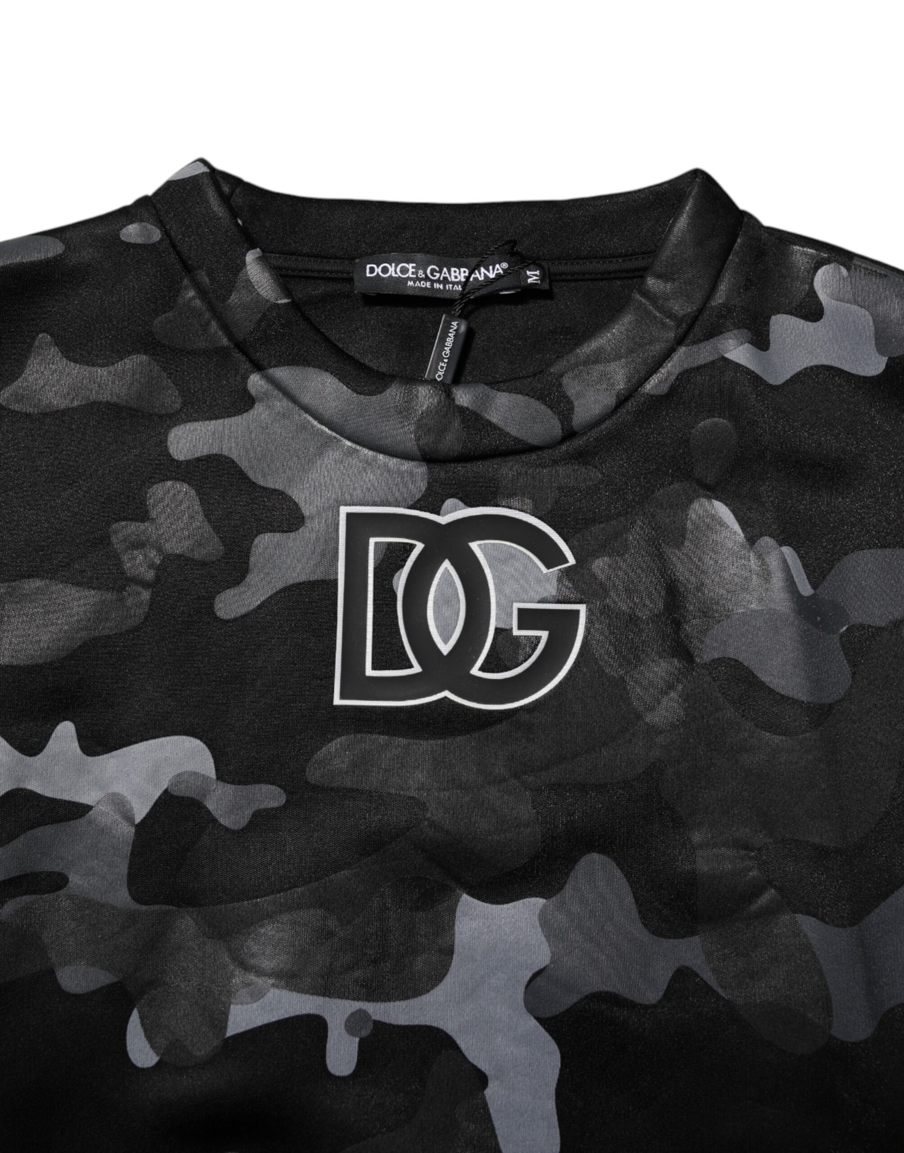 Dolce & Gabbana Black Camouflage Pullover Sweatshirt Sweater | Regal Royce