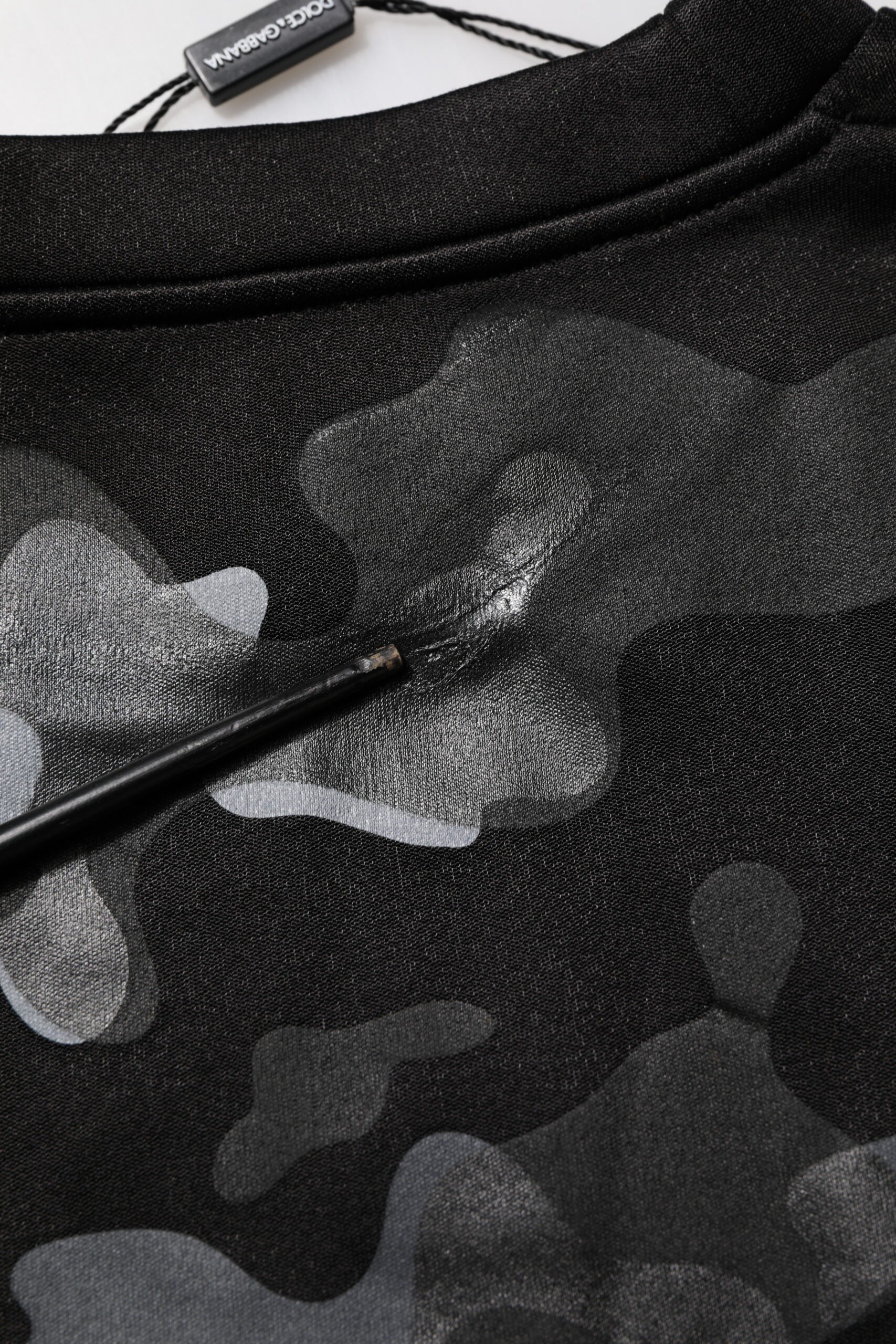 Dolce & Gabbana Black Camouflage Pullover Sweatshirt Sweater