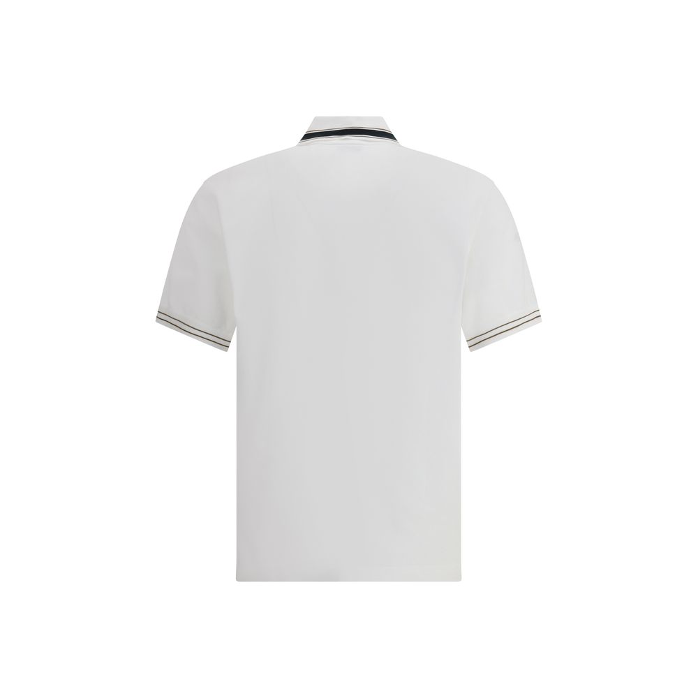 Ferragamo White Cotton Polo Shirt | Regal Royce
