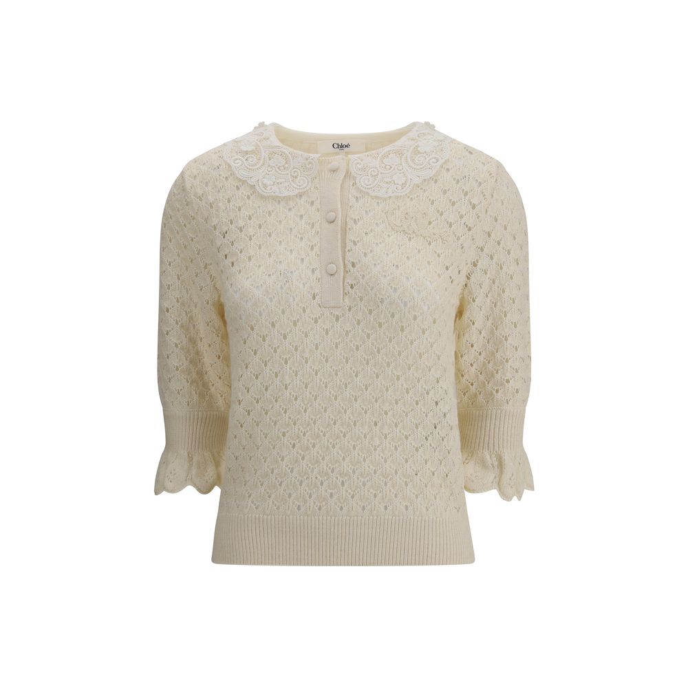 Chloé Cream Cotton Sweatshirt | Regal Royce