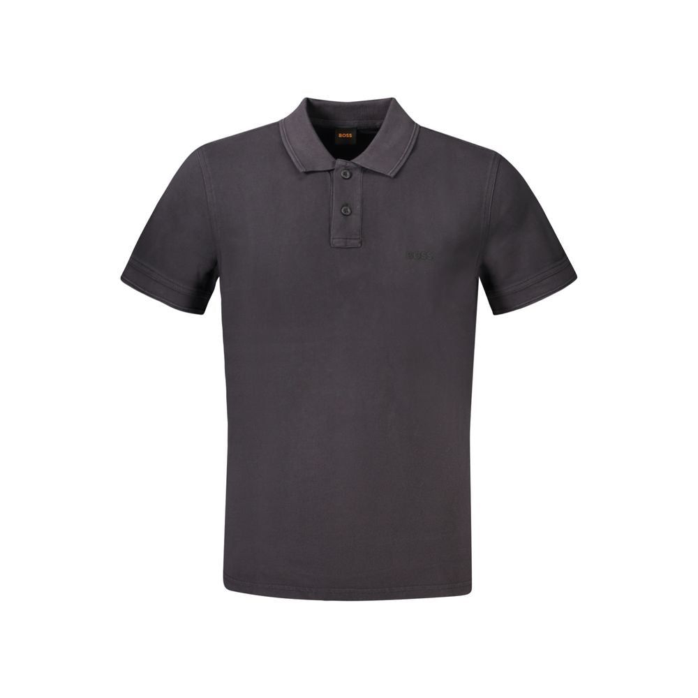 Hugo Boss Black Cotton Men Polo | Regal Royce