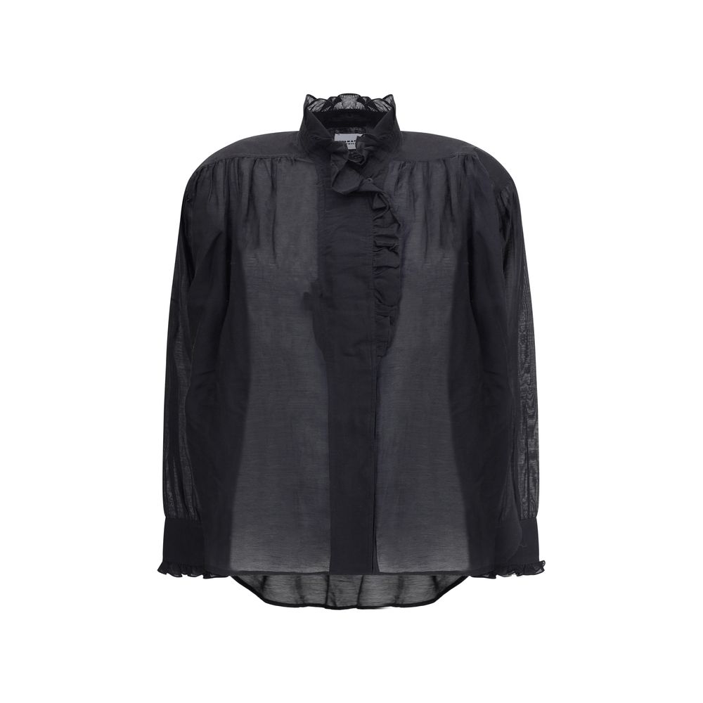 Marant Etoile Black Cotton Top | Regal Royce