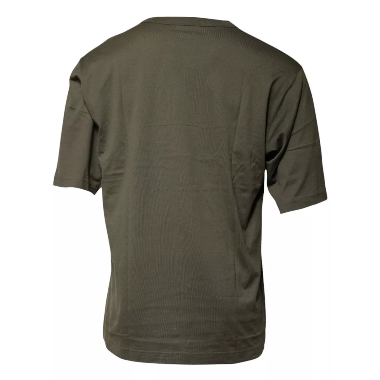 Dolce & Gabbana Army Green DG Love Cotton Crew Neck T-shirt | Regal Royce
