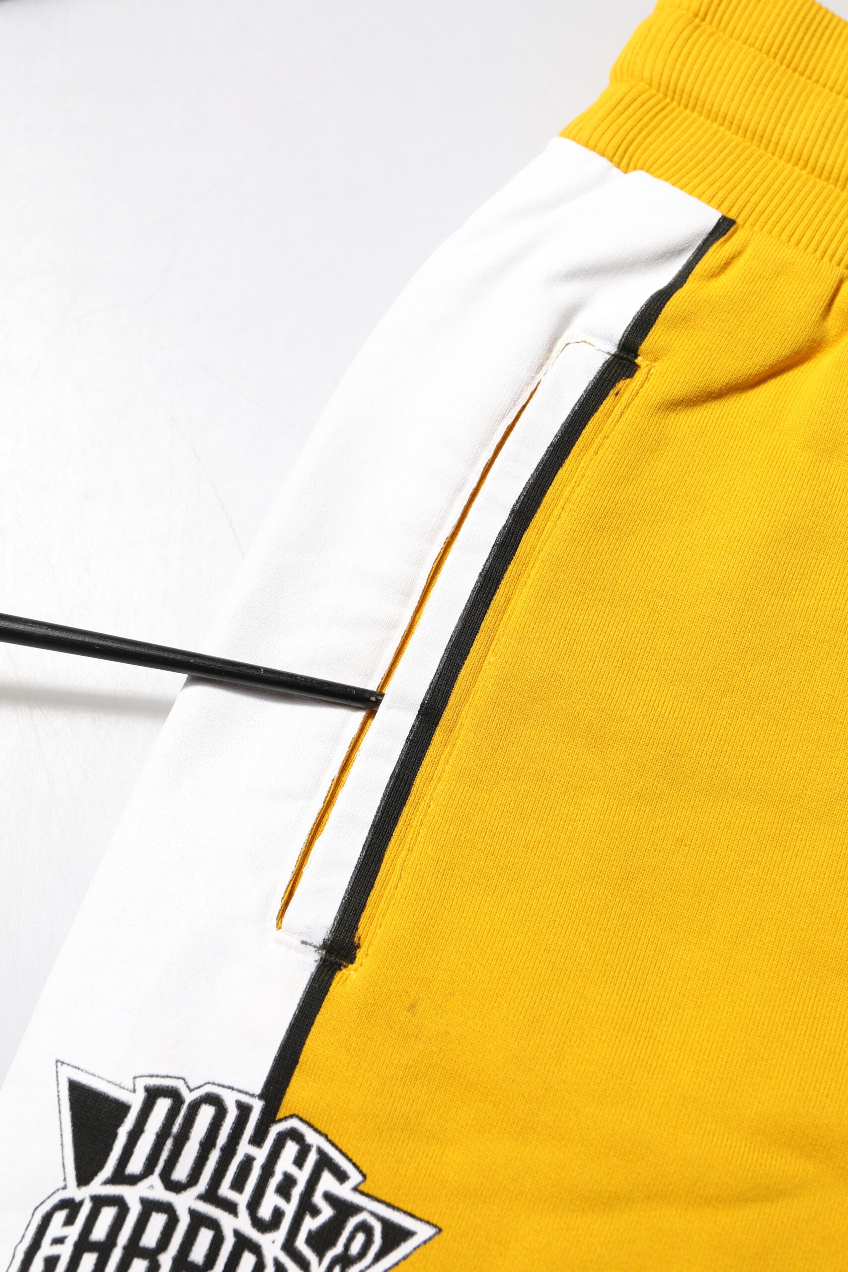 Dolce & Gabbana Yellow Cotton Printed Sweatpants Jogger Pants | Regal Royce