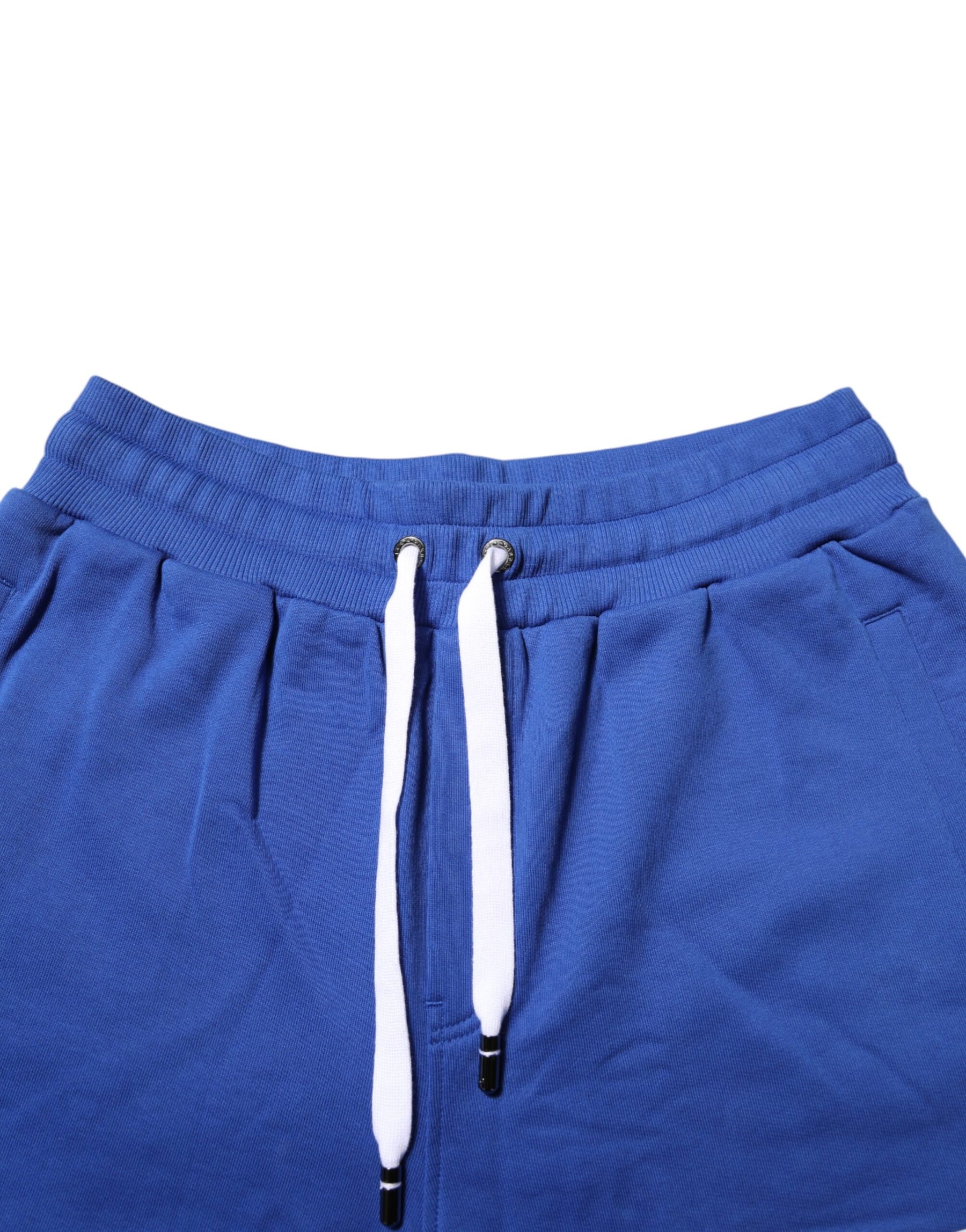 Dolce & Gabbana Blue Logo Cotton Bermuda Sweatshorts Shorts | Regal Royce