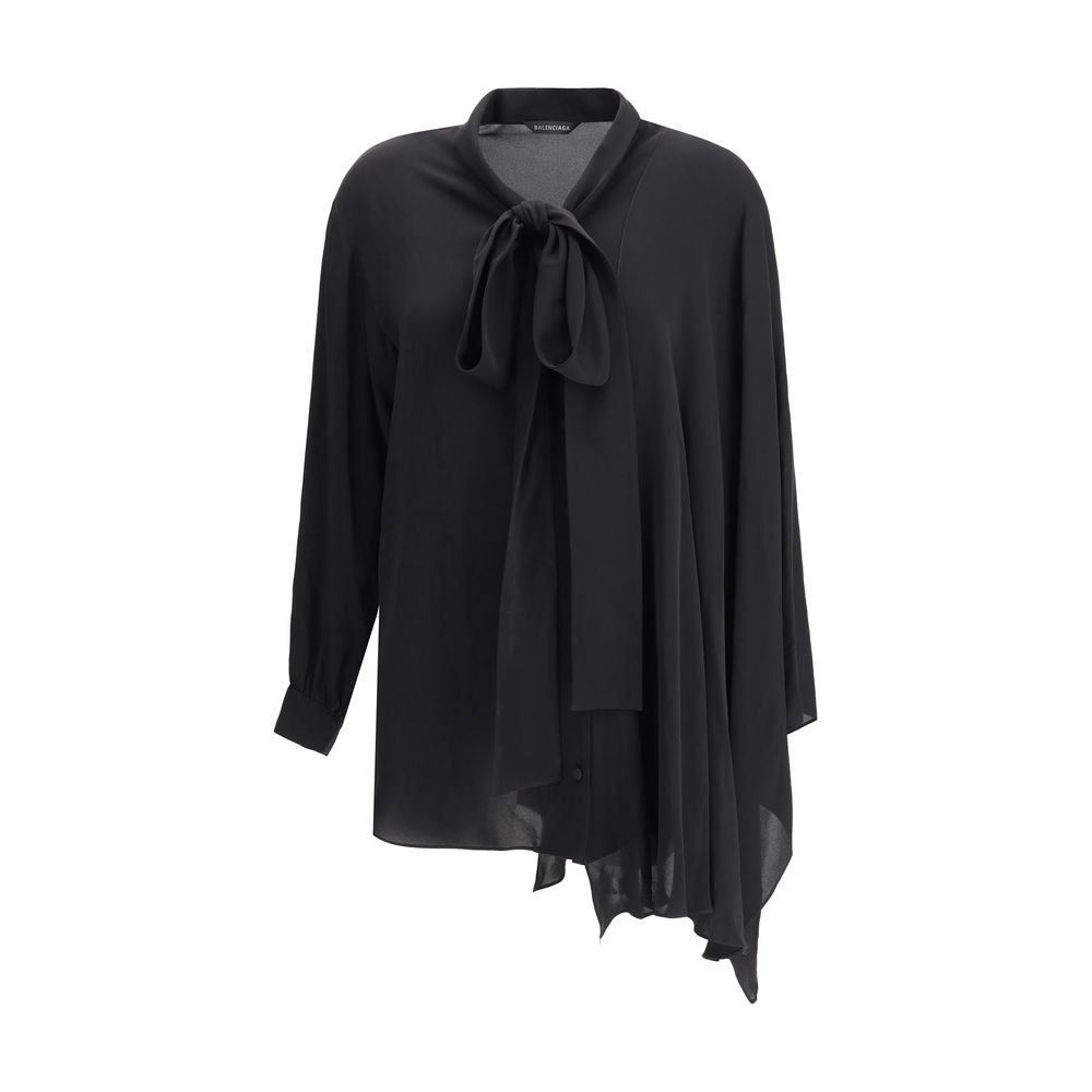 Balenciaga Black Silk Blouse | Regal Royce
