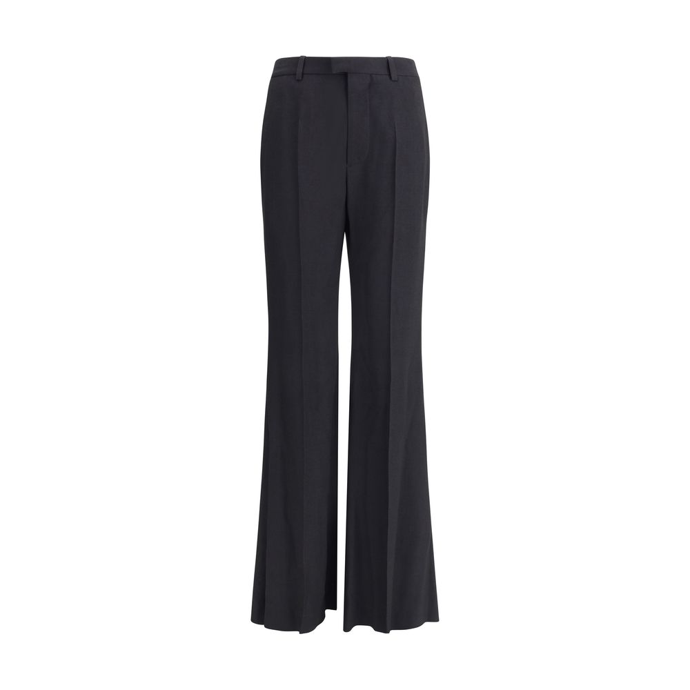 Balenciaga Black Viscose Flared Pants | Regal Royce