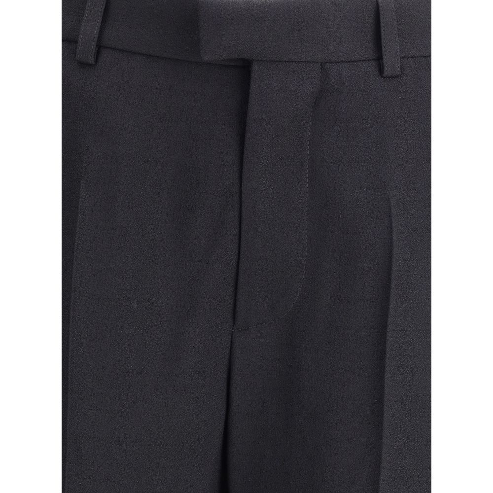 Balenciaga Black Viscose Flared Pants | Regal Royce