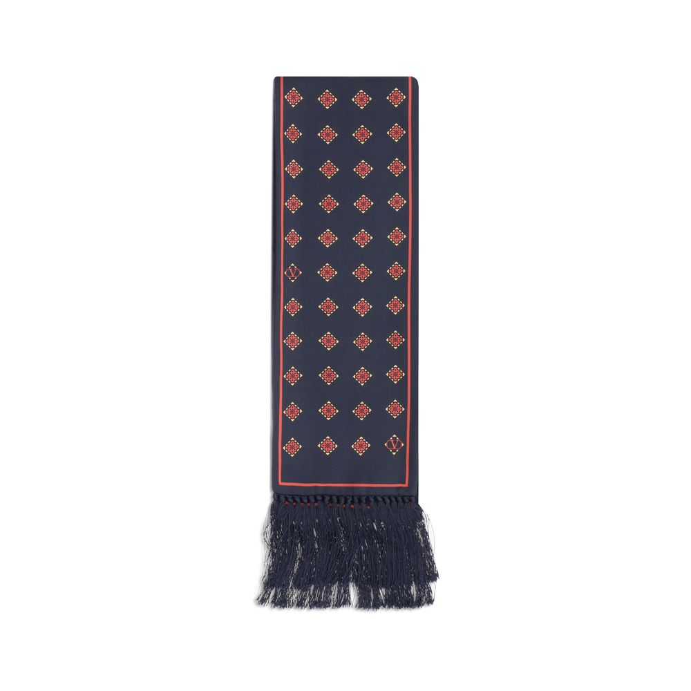 Valentino Garavani Blue Silk Scarf | Regal Royce