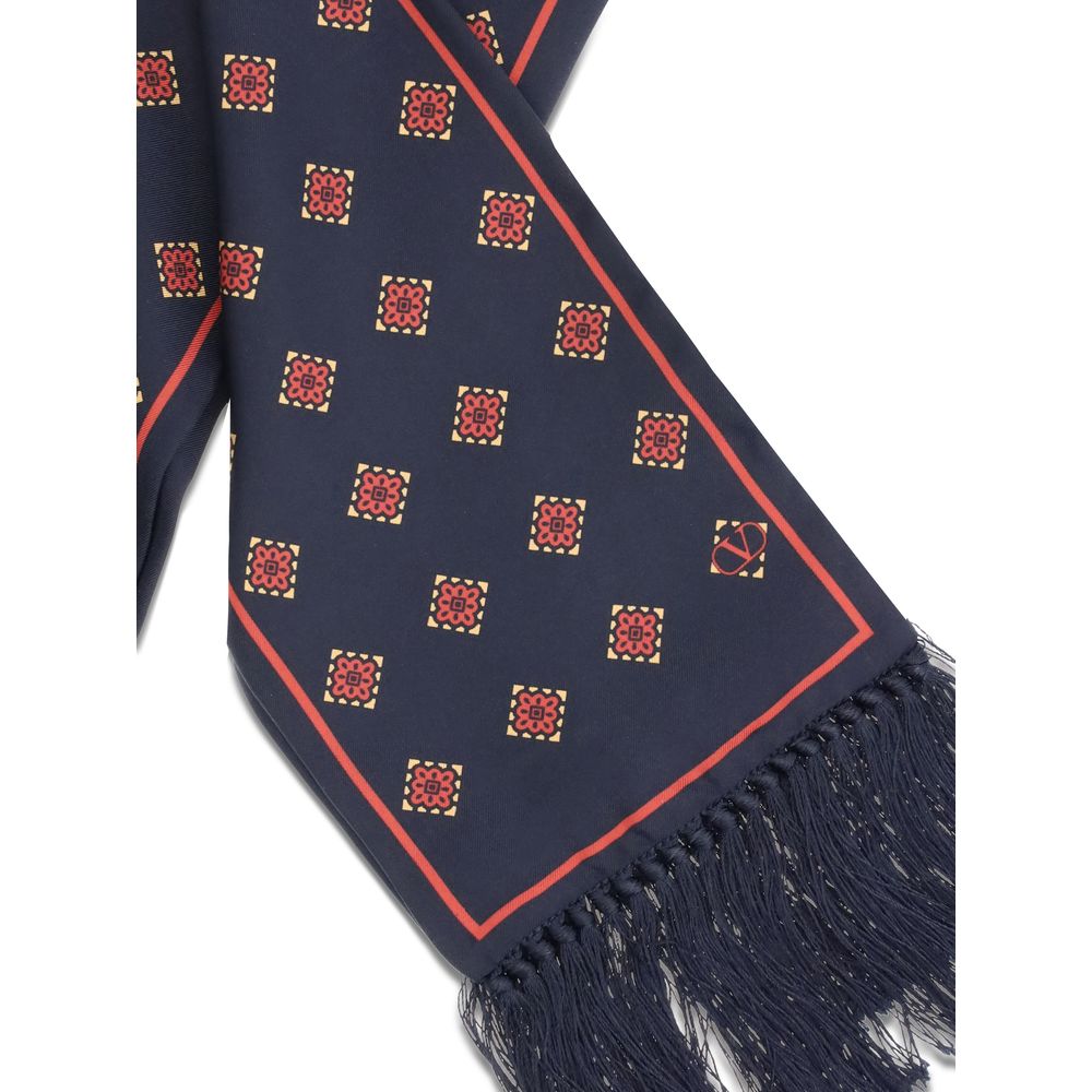 Valentino Garavani Blue Silk Scarf | Regal Royce