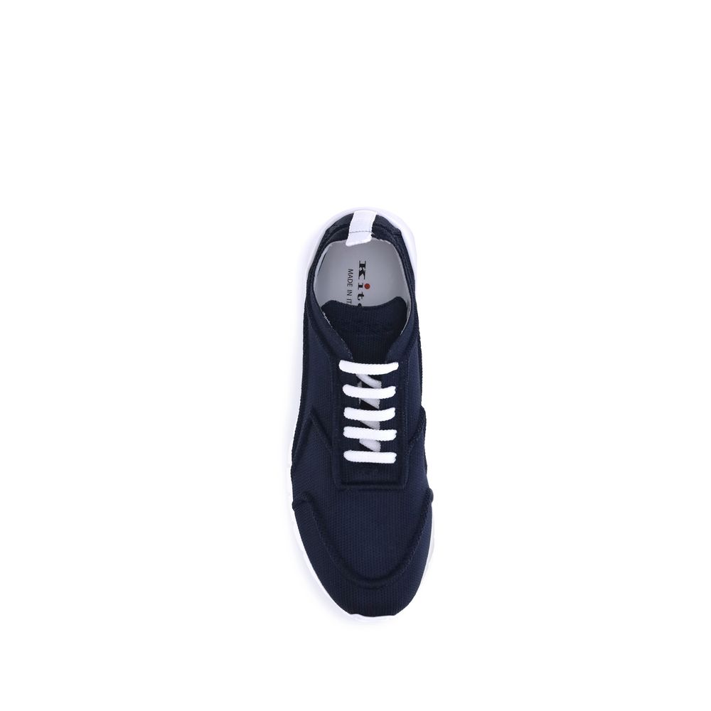 Kiton Black Cotton Athletic Sneakers | Regal Royce