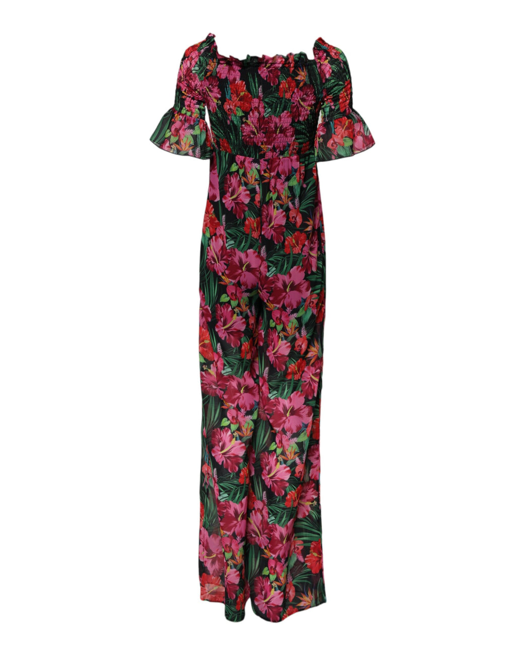 Patrizia Pepe Multicolor Floral Print Overall Jumpsuit Dress