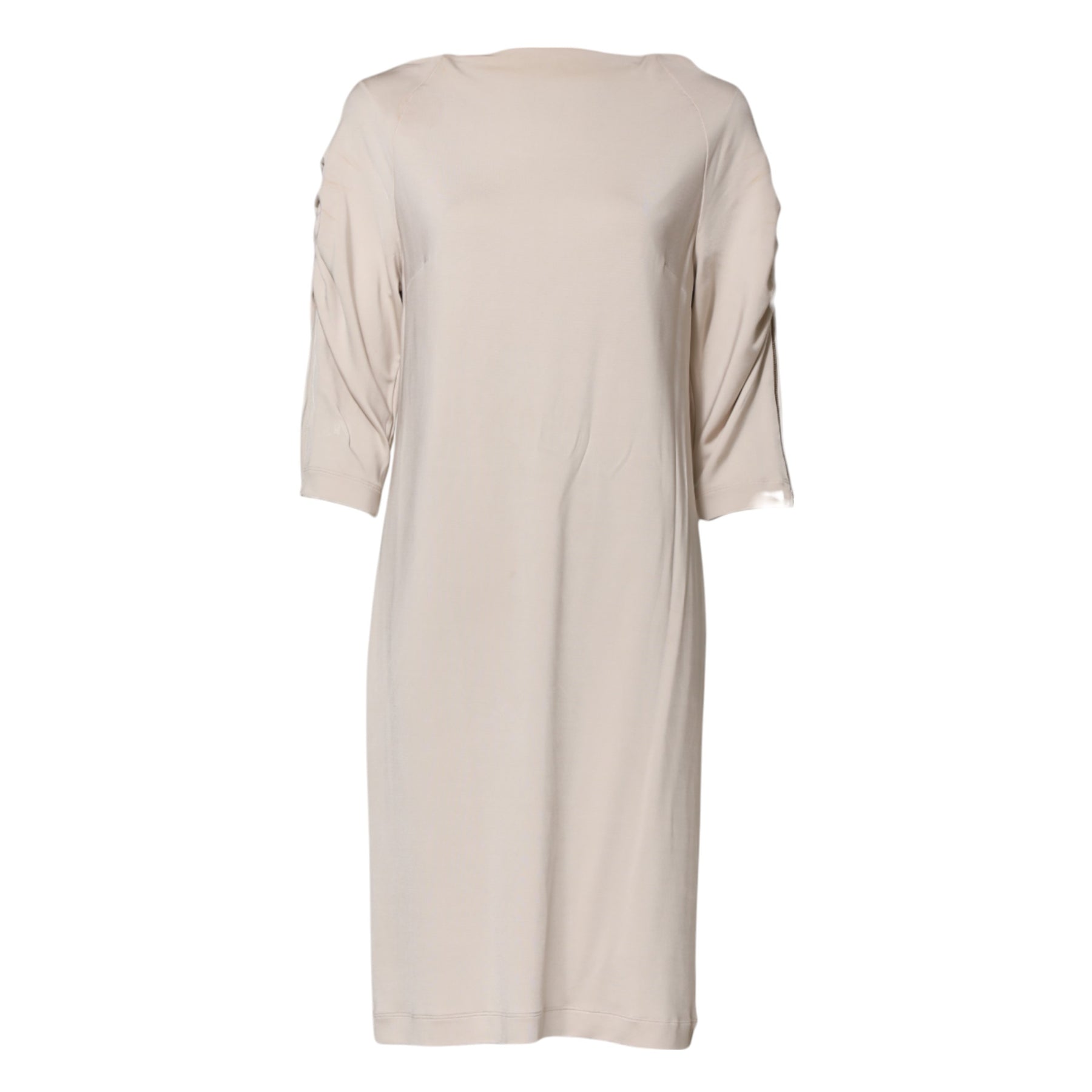 Roberto Cavalli Ivory Viscose Sheath Knee Length Dress | Regal Royce