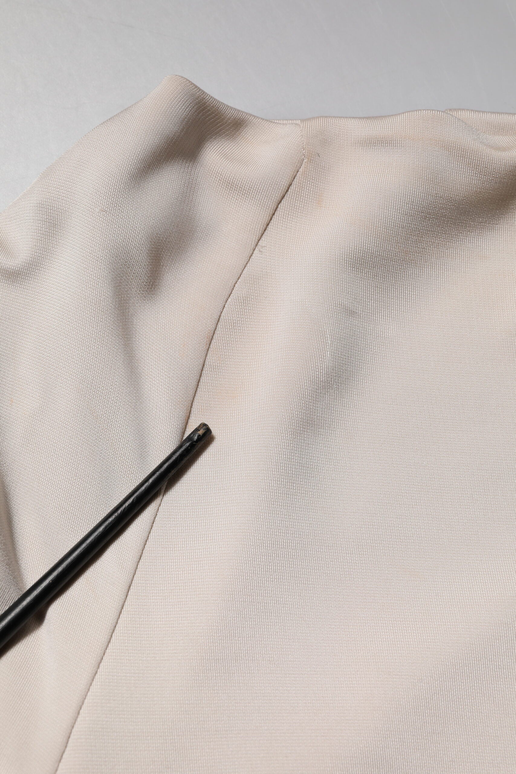 Roberto Cavalli Ivory Viscose Sheath Knee Length Dress