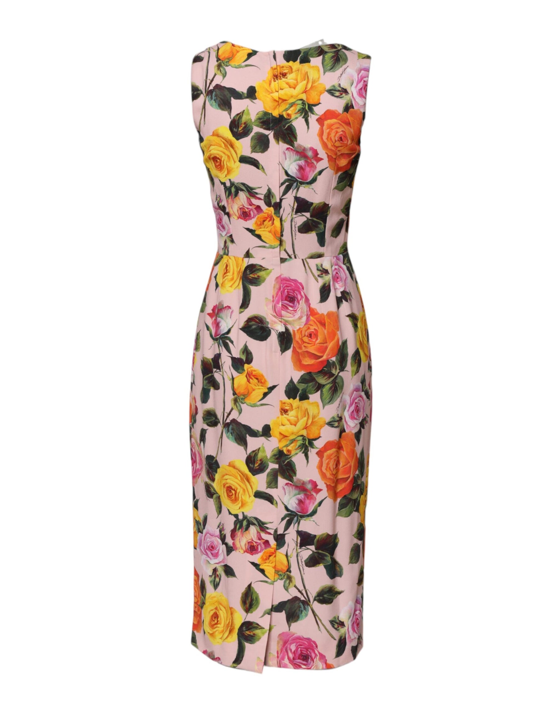 Dolce & Gabbana Multicolor Floral Knee Length Sheath Dress | Regal Royce