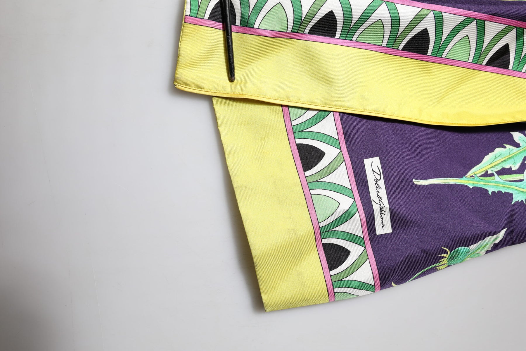 Dolce & Gabbana Blue Floral Print Silk Long Sleeves Wrap Robe | Regal Royce