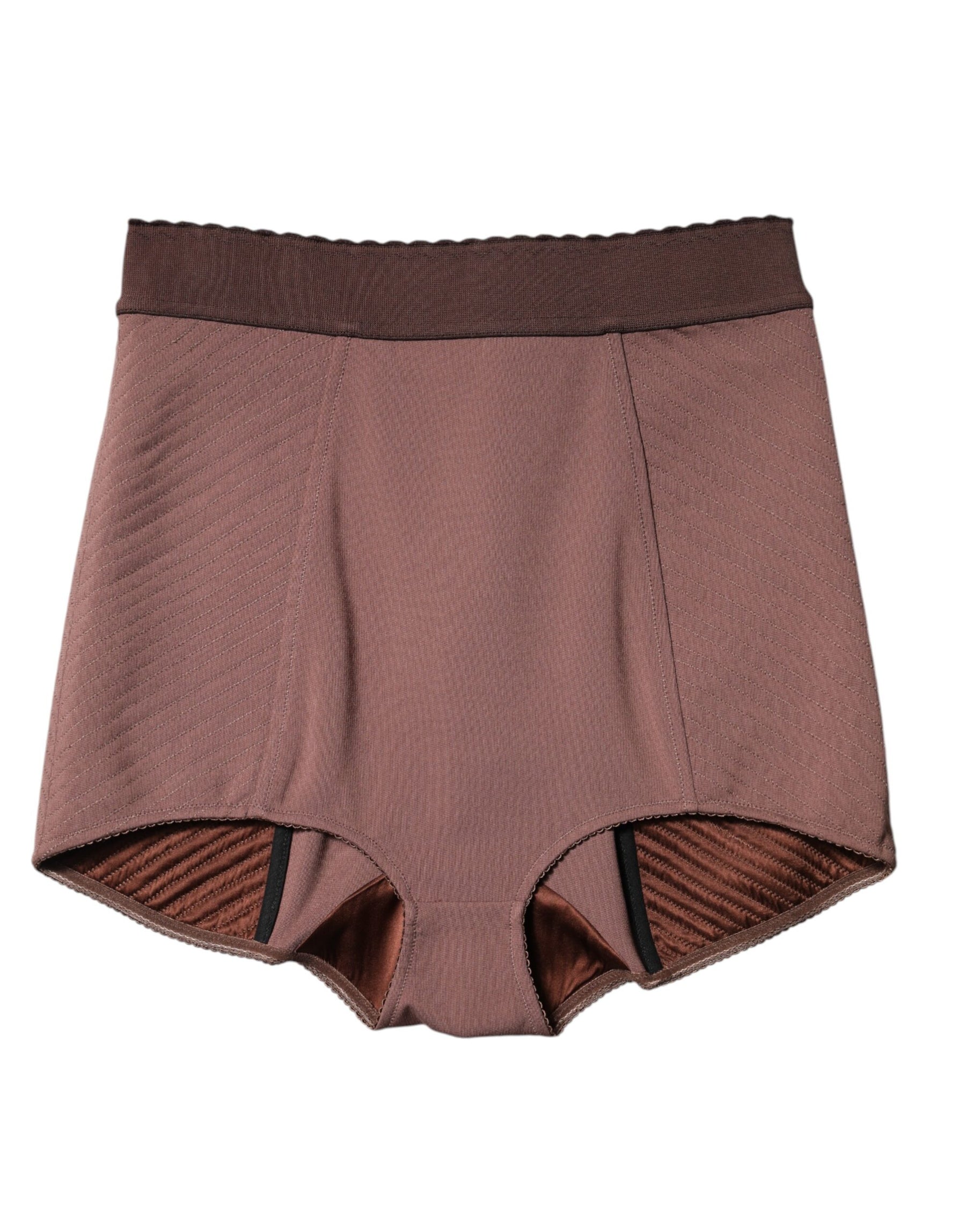 Dolce & Gabbana Brown Viscose High Waisted Hot Pants Shorts | Regal Royce