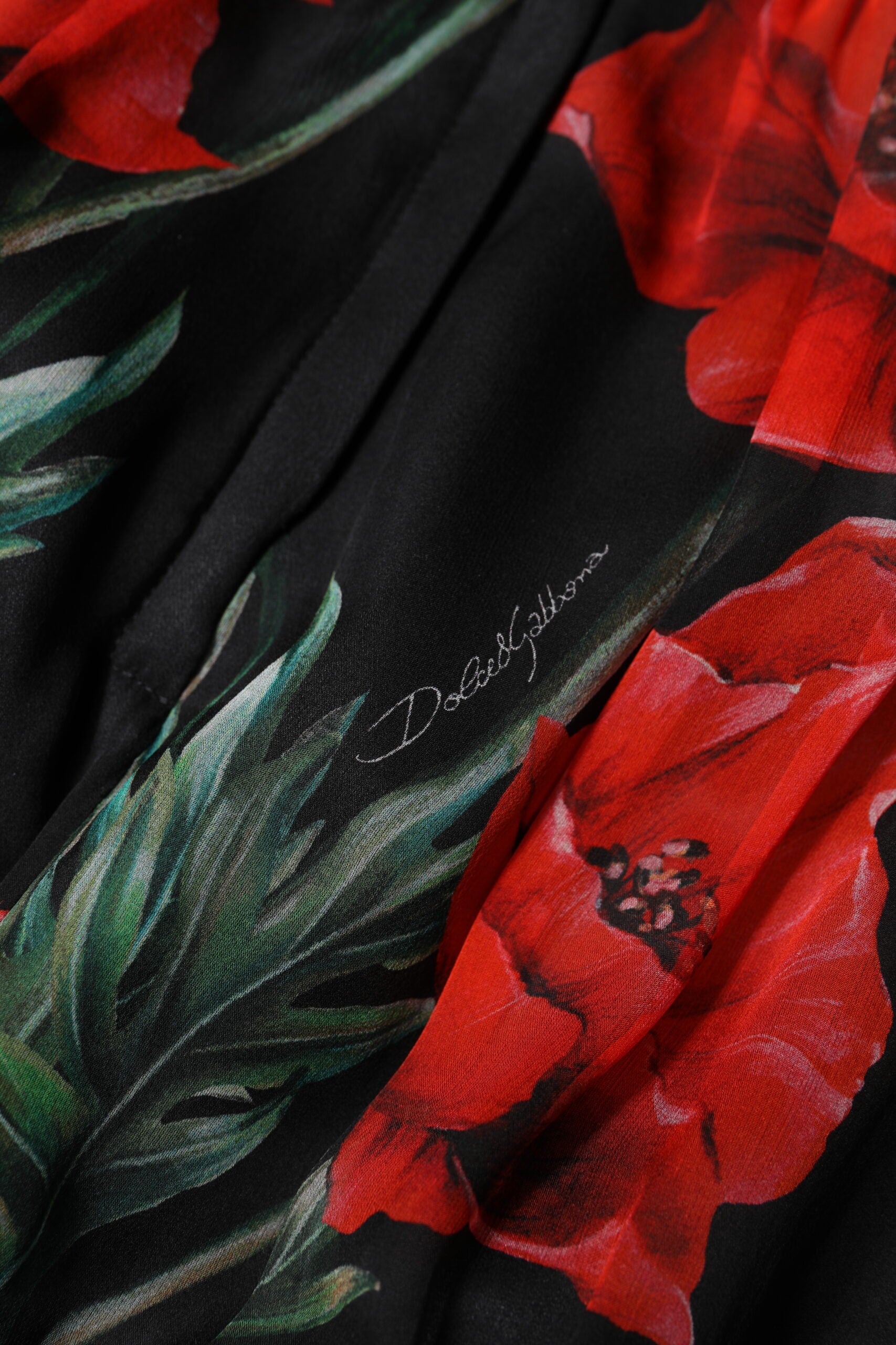 Dolce & Gabbana Black Floral High Waist Women Hot Pants Shorts | Regal Royce