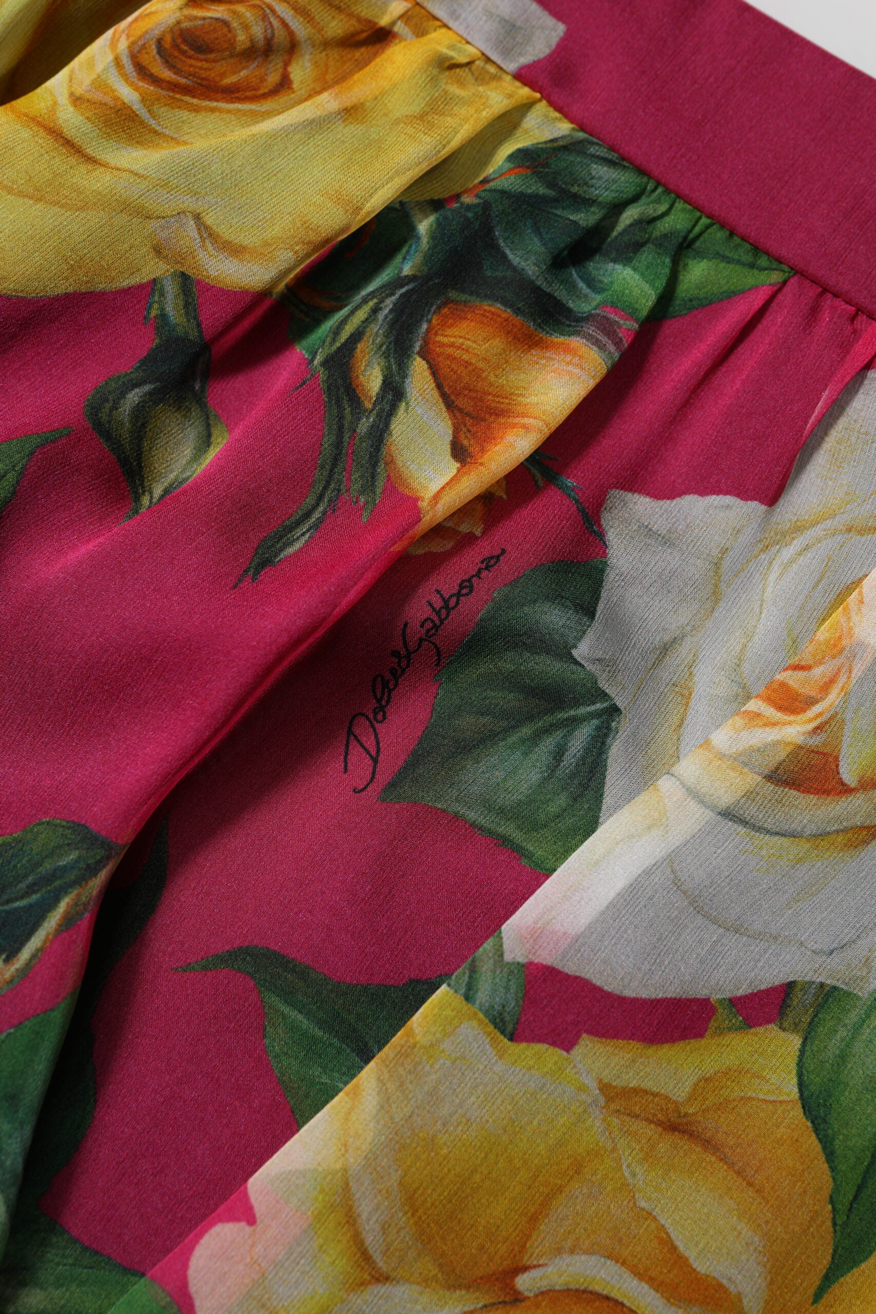 Dolce & Gabbana Red Floral High Waist Women Hot Pants Shorts | Regal Royce