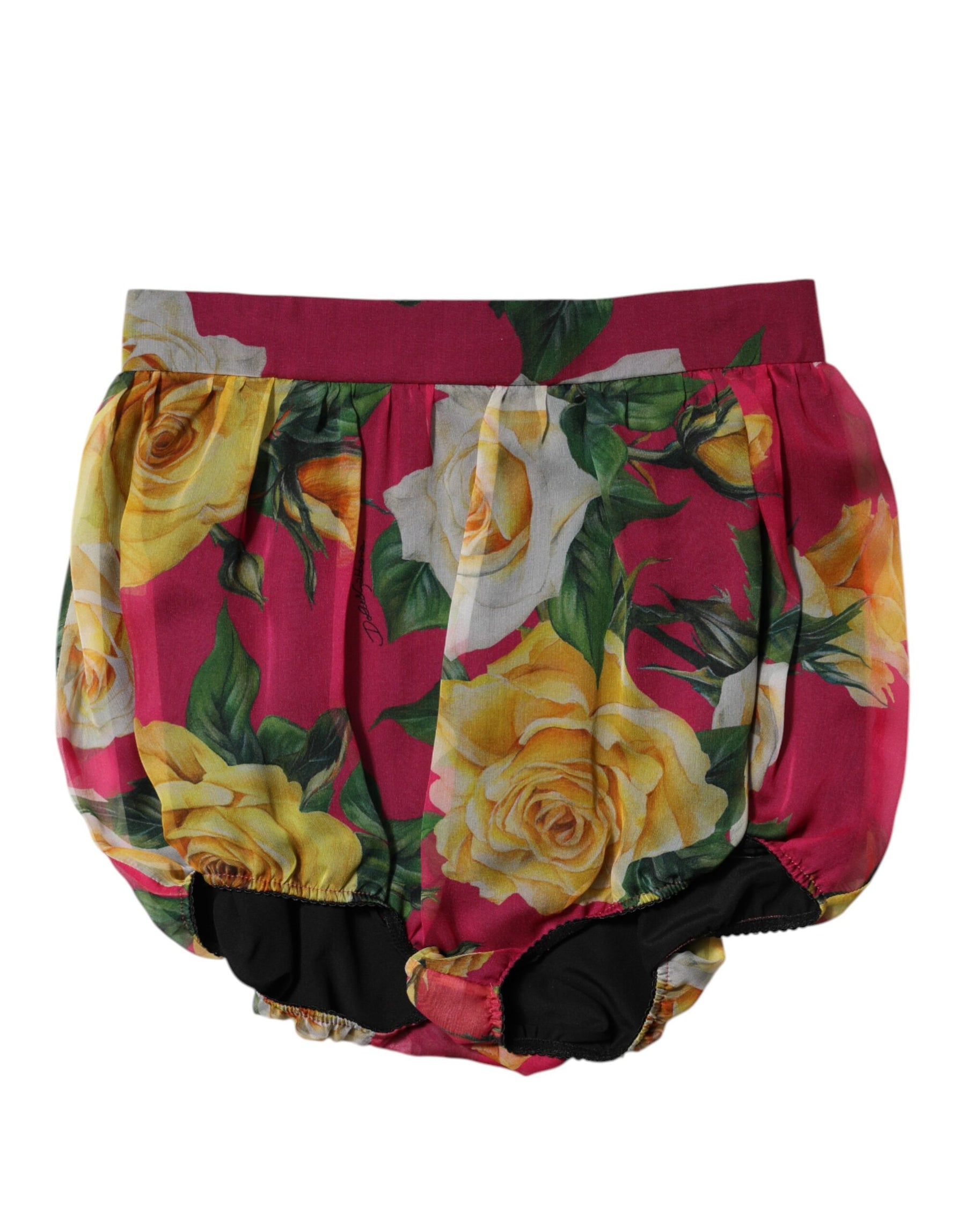 Dolce & Gabbana Red Floral High Waist Women Hot Pants Shorts | Regal Royce