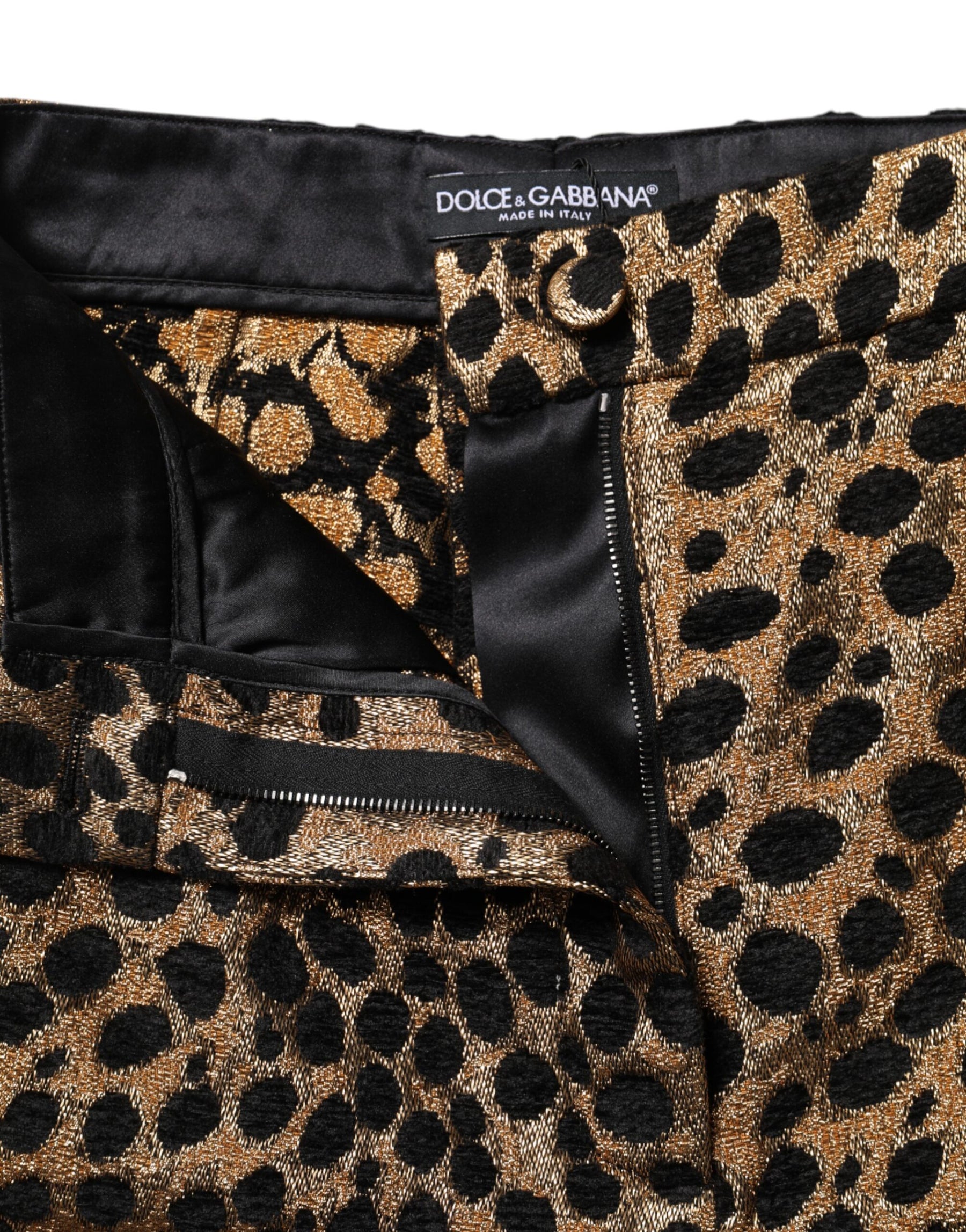 Dolce & Gabbana Brown Leopard High Waisted Hot Pants Shorts | Regal Royce